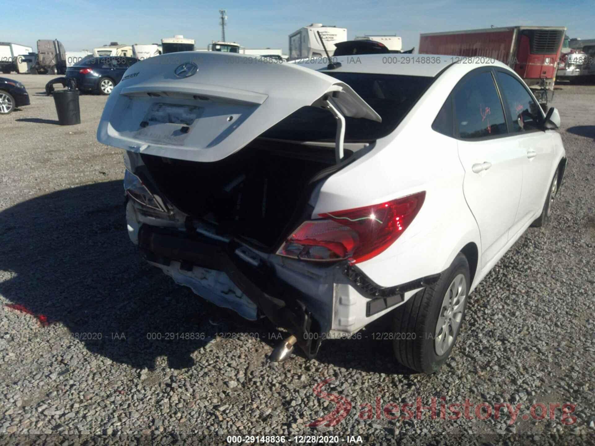 KMHCT4AE2GU161762 2016 HYUNDAI ACCENT