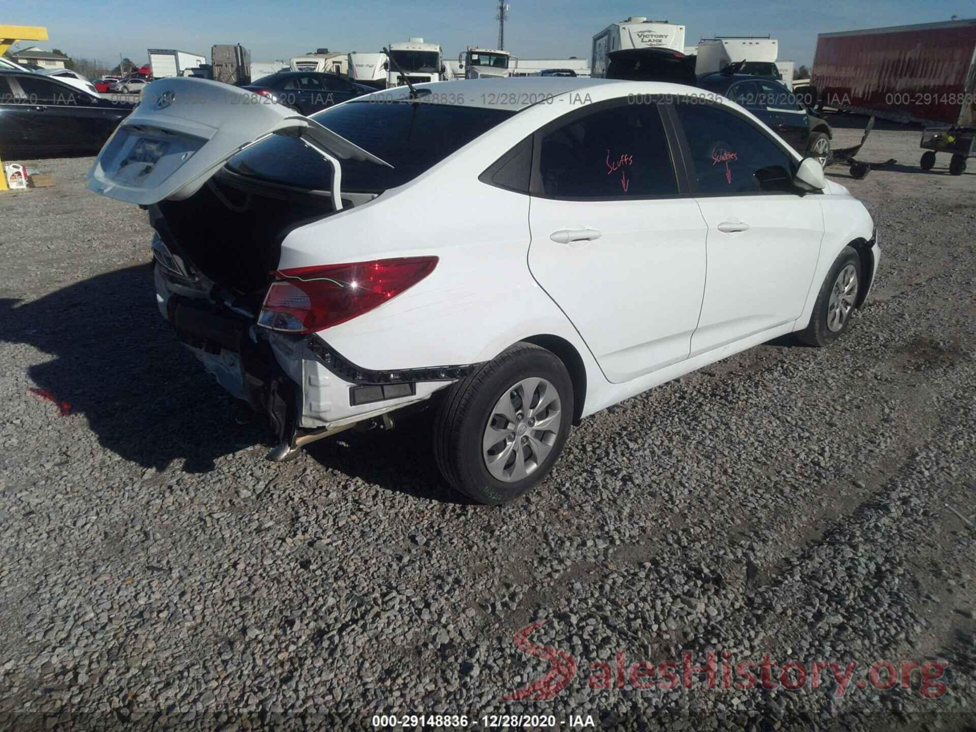 KMHCT4AE2GU161762 2016 HYUNDAI ACCENT