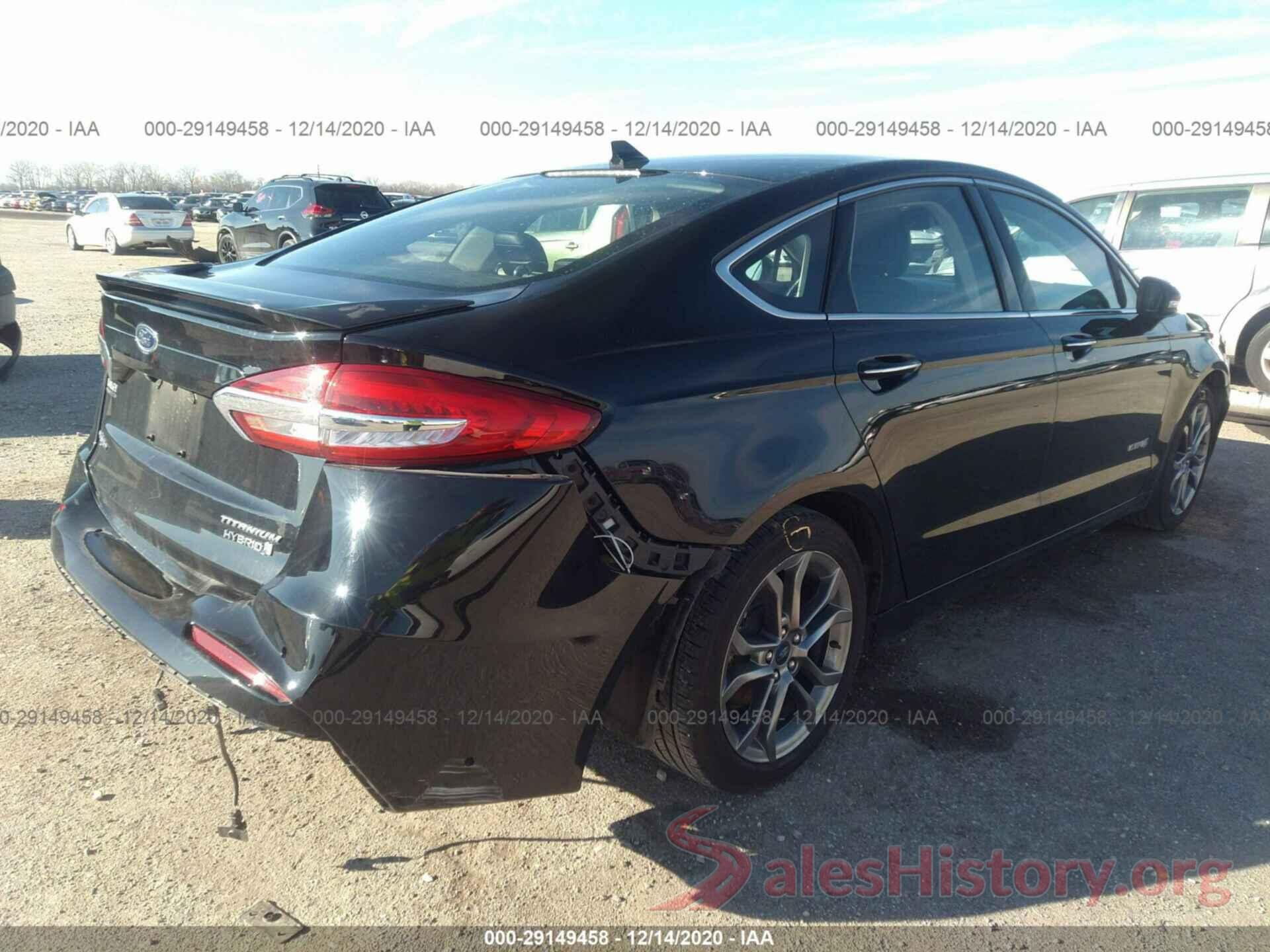 3FA6P0RU6KR273013 2019 FORD FUSION HYBRID