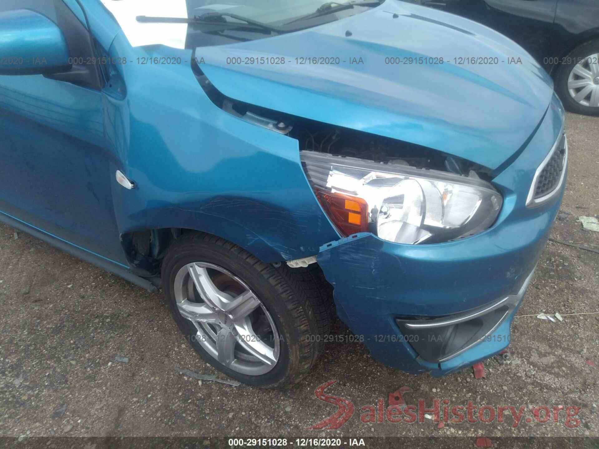 ML32A3HJ3HH017606 2017 MITSUBISHI MIRAGE