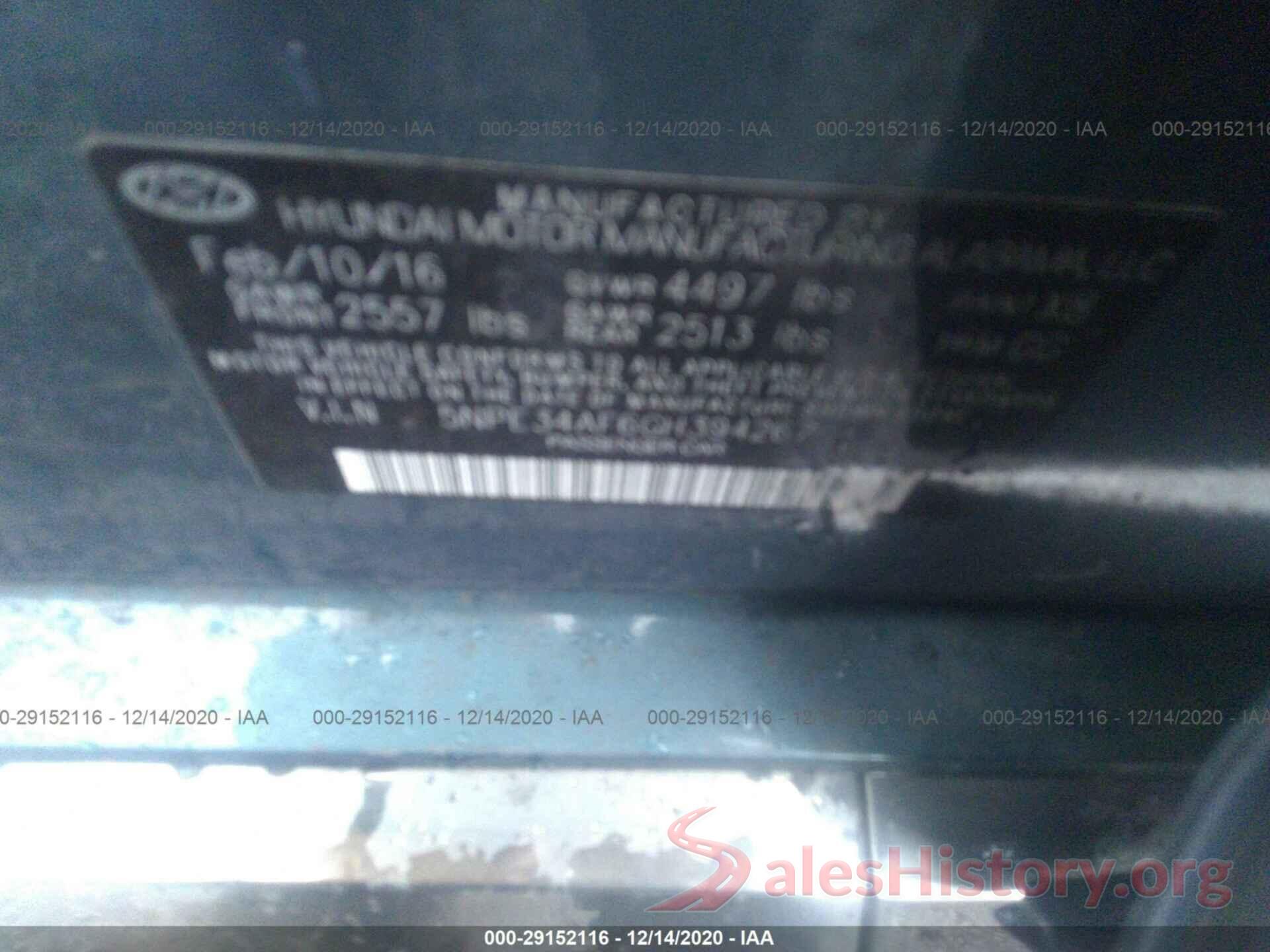 5NPE34AF6GH394267 2016 HYUNDAI SONATA