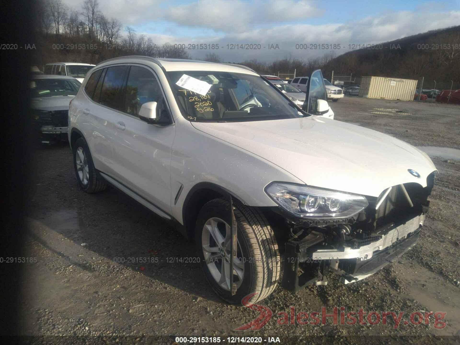 5UXTY5C06LLT38860 2020 BMW X3