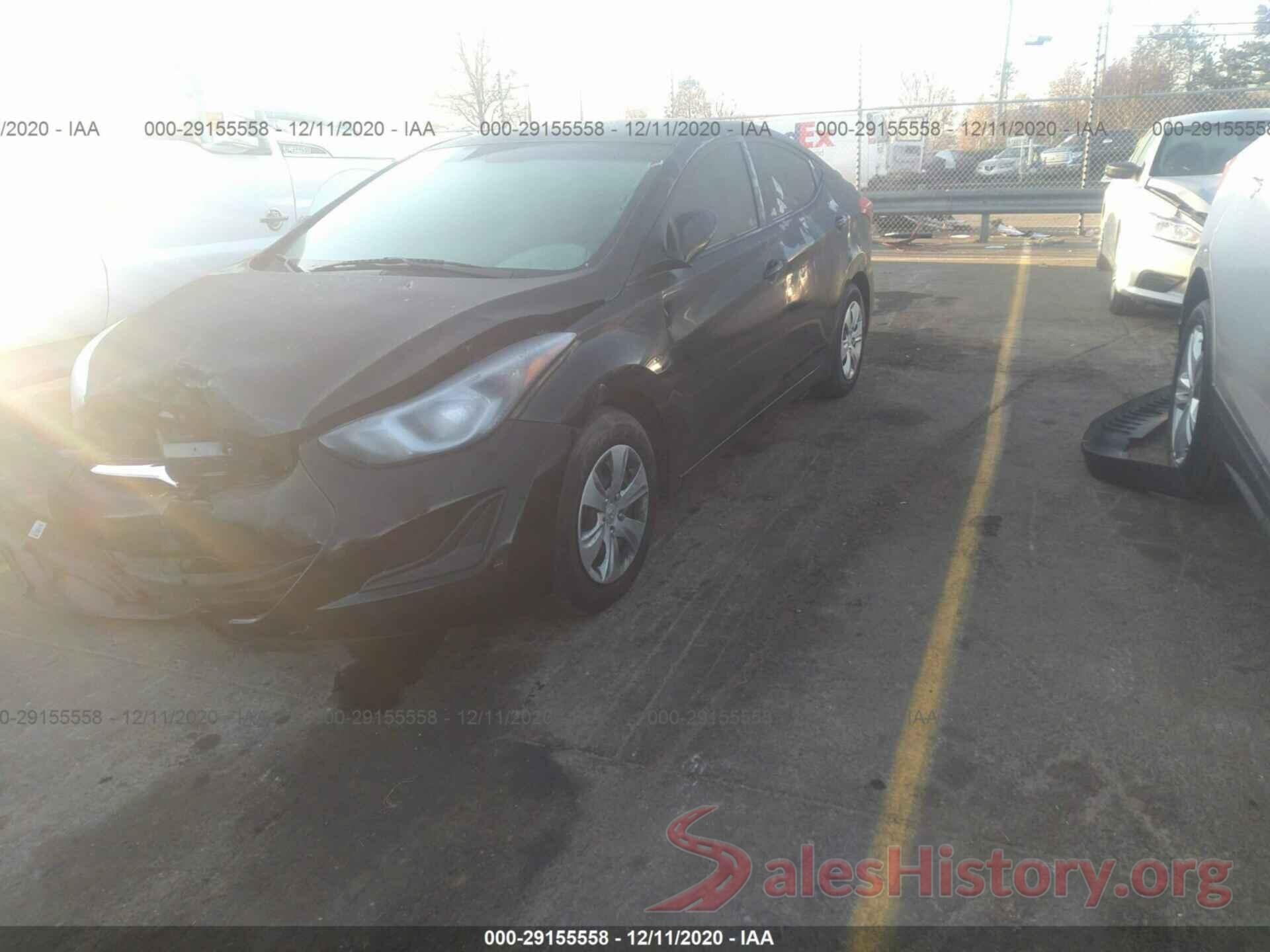 5NPDH4AE3GH785803 2016 HYUNDAI ELANTRA