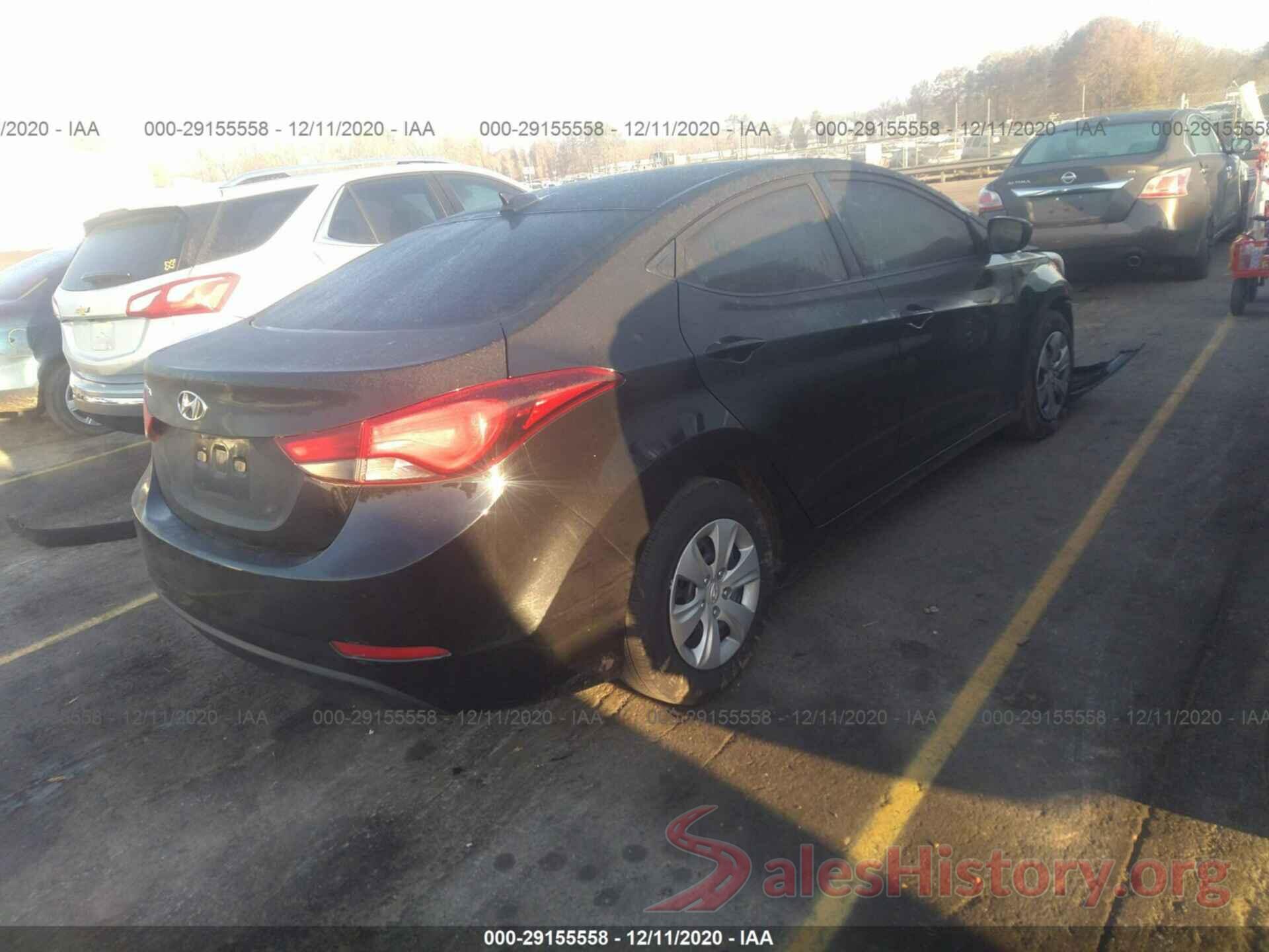 5NPDH4AE3GH785803 2016 HYUNDAI ELANTRA