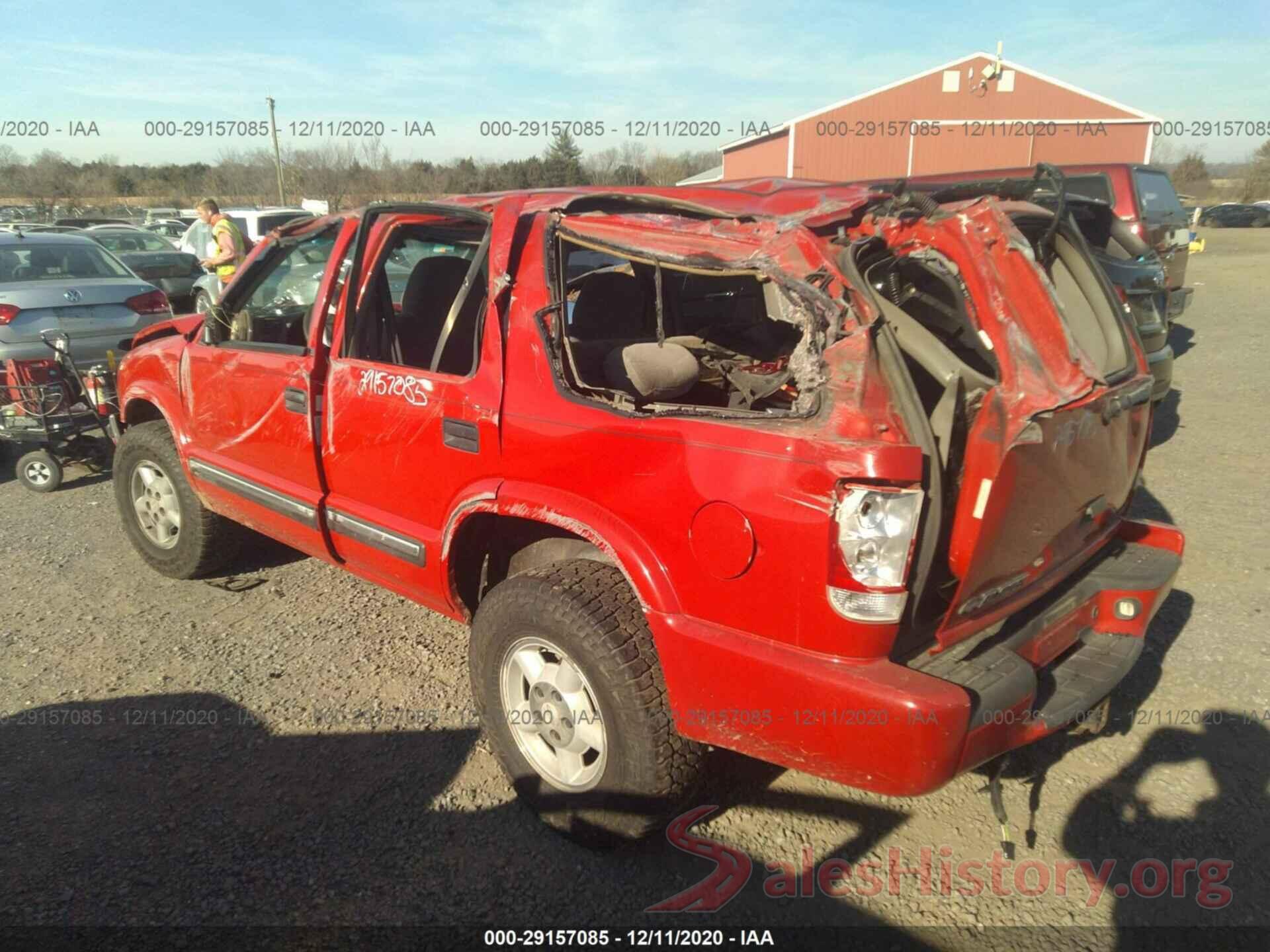 1GNDT13W912135232 2001 CHEVROLET BLAZER