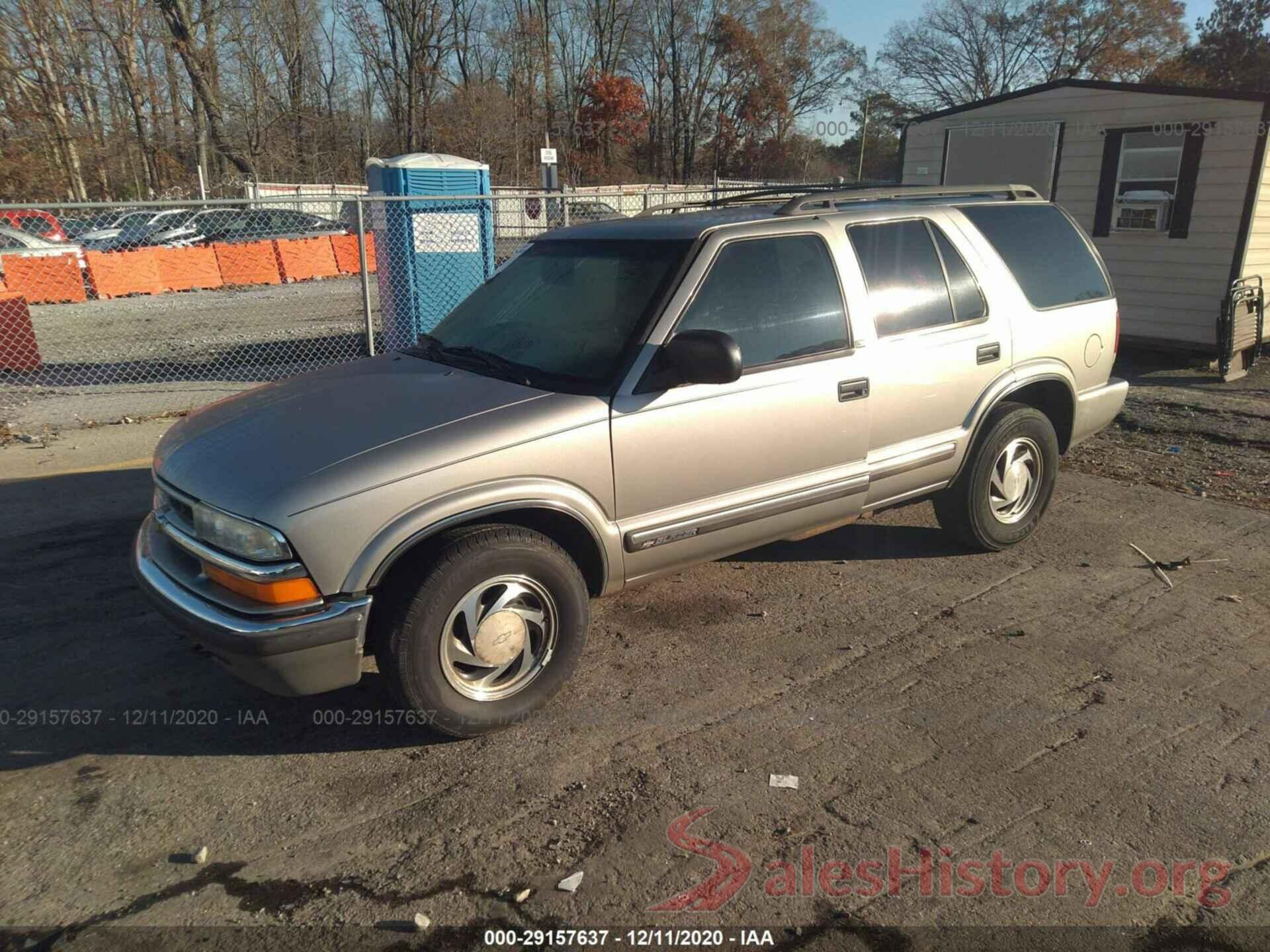 1GNDT13W21K214533 2001 CHEVROLET BLAZER