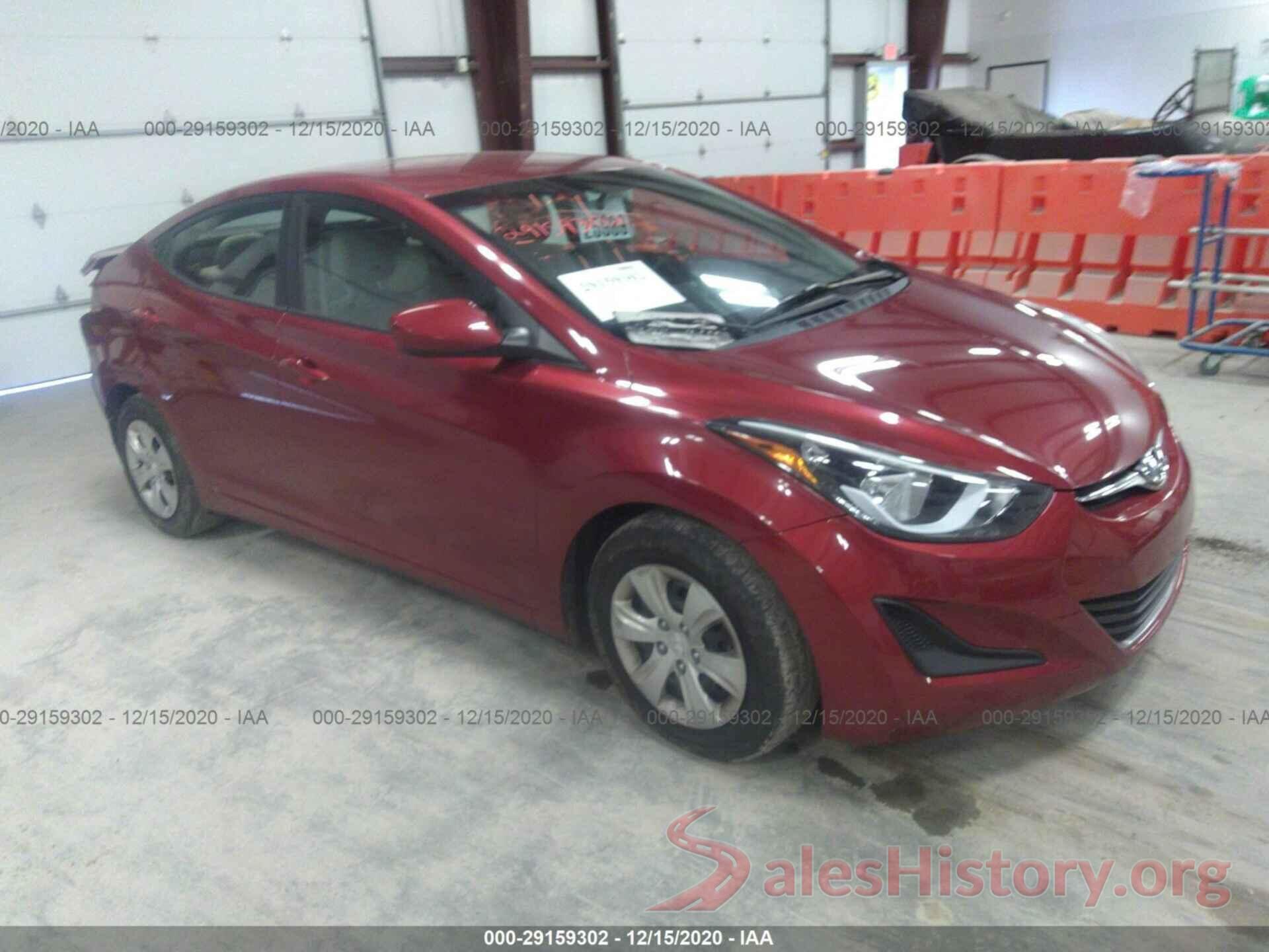 5NPDH4AE2GH772380 2016 HYUNDAI ELANTRA