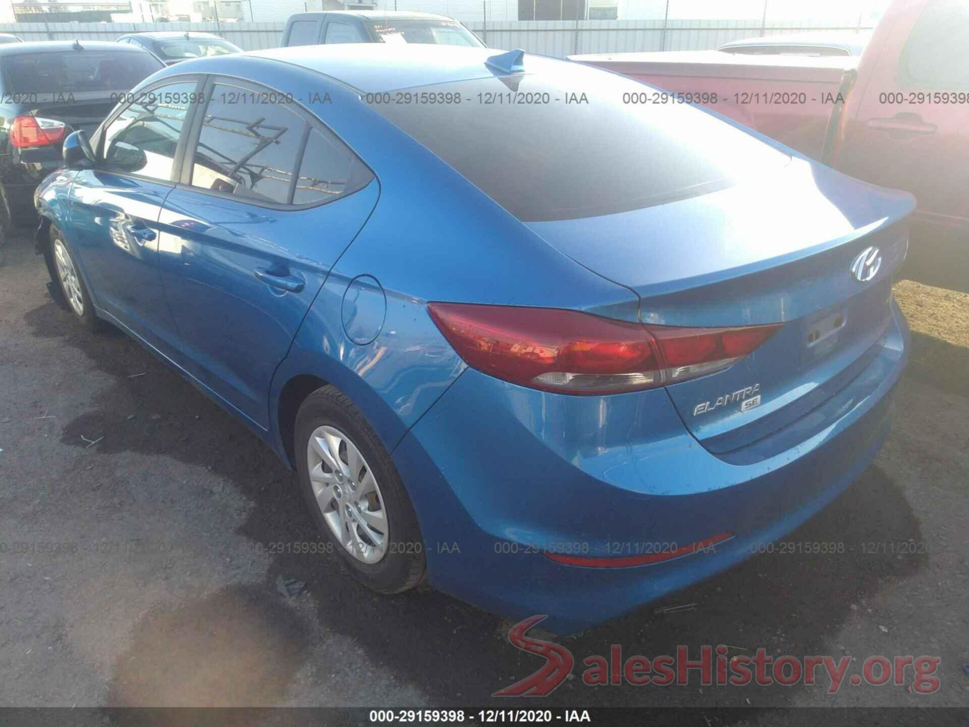 5NPD74LF5HH189876 2017 HYUNDAI ELANTRA