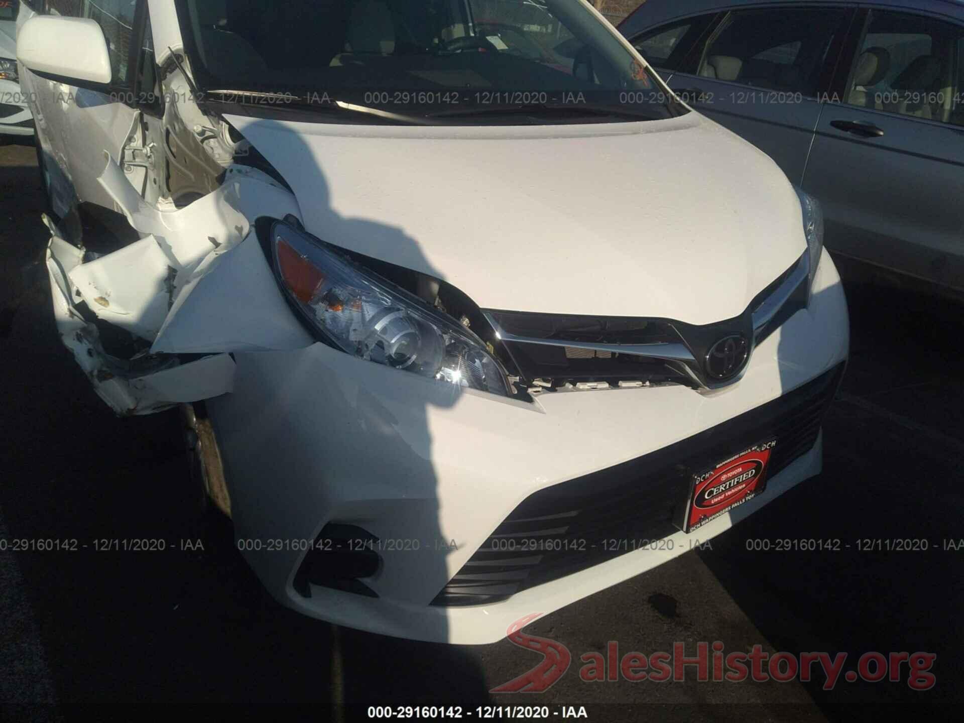 5TDKZ3DCXLS025011 2020 TOYOTA SIENNA