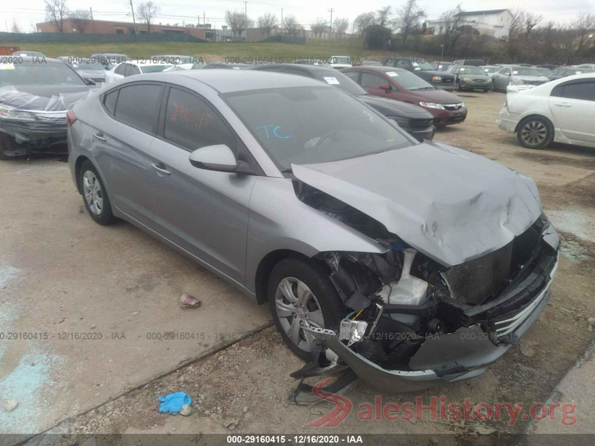 5NPD74LF4HH141494 2017 HYUNDAI ELANTRA