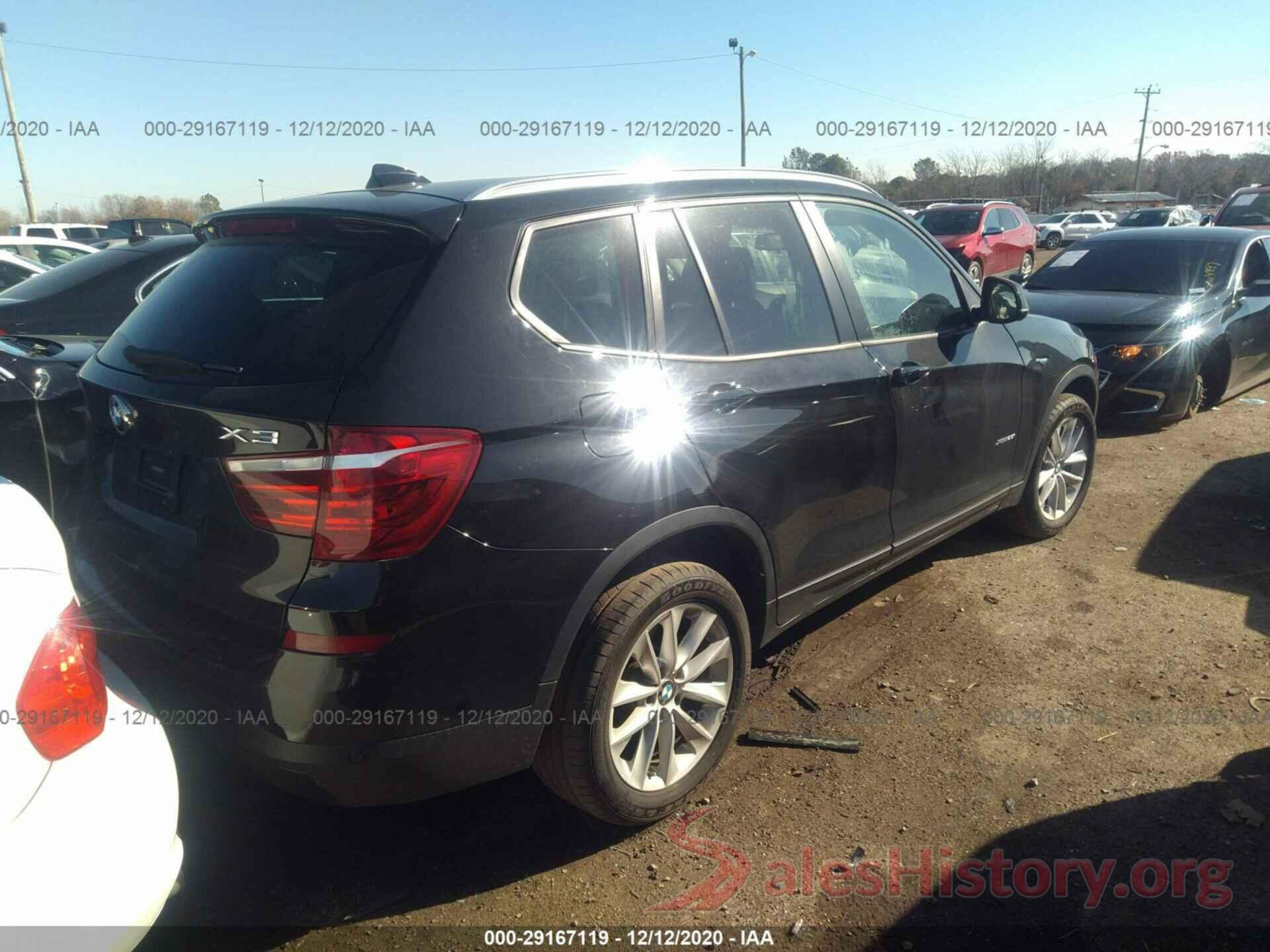 5UXWX9C56H0T13775 2017 BMW X3