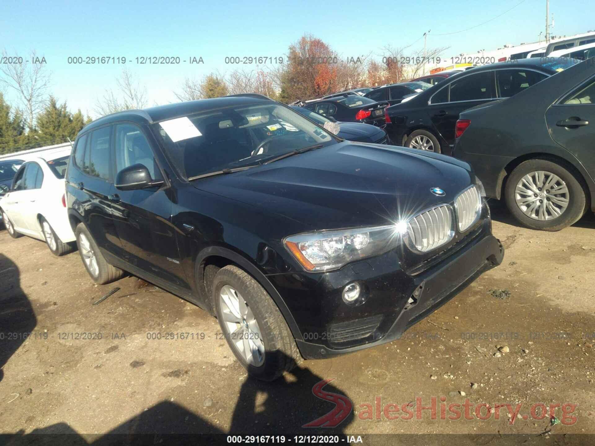 5UXWX9C56H0T13775 2017 BMW X3