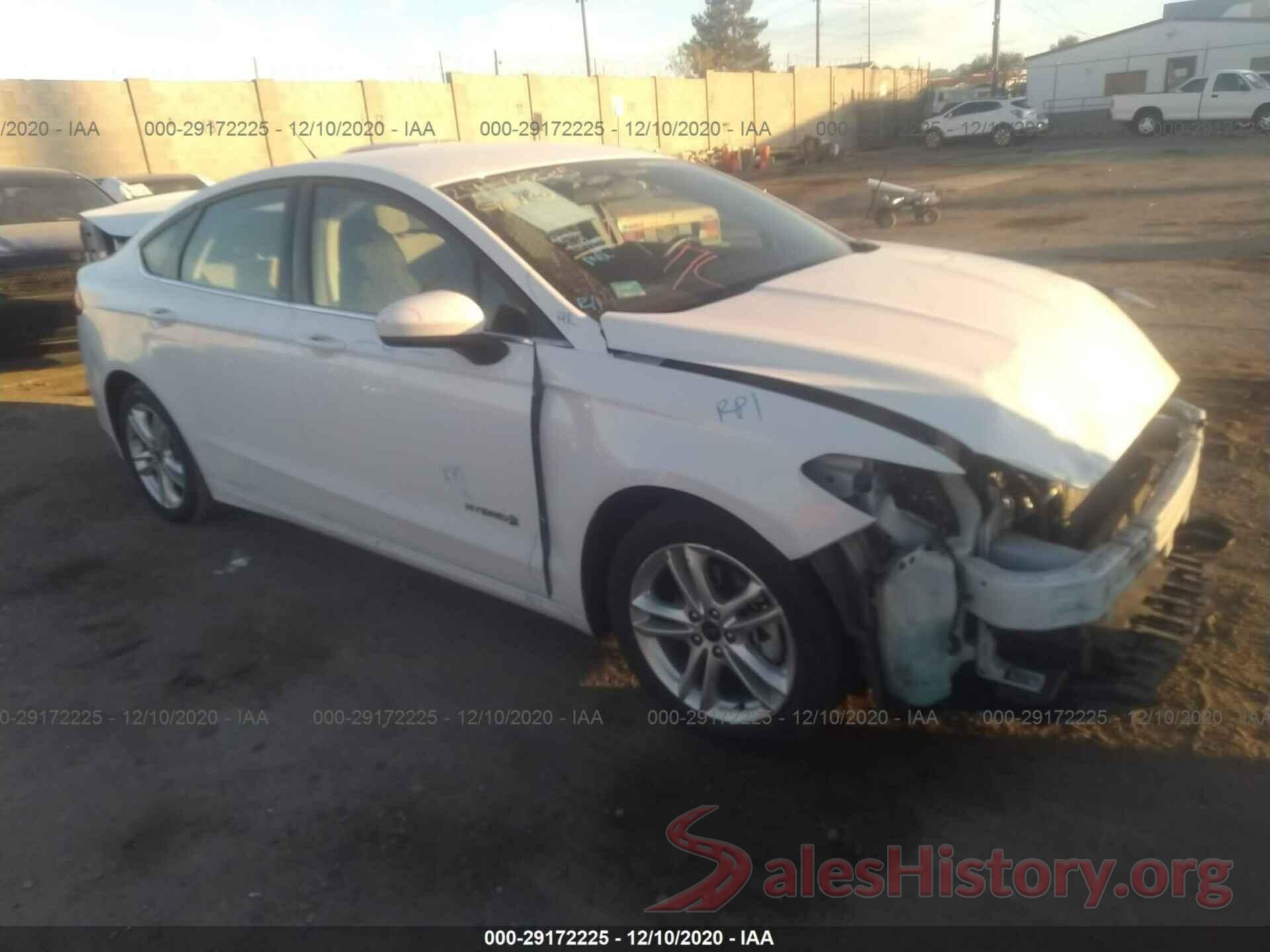 3FA6P0UU8JR204720 2018 FORD FUSION HYBRID