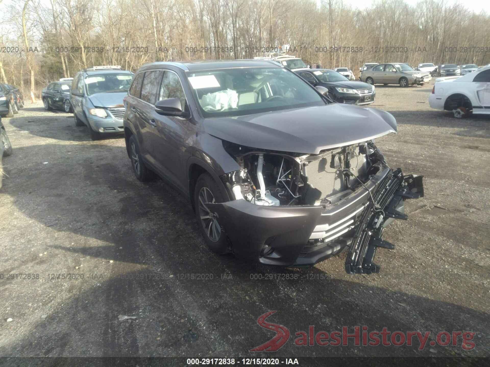 5TDJZRFH0KS574917 2019 TOYOTA HIGHLANDER