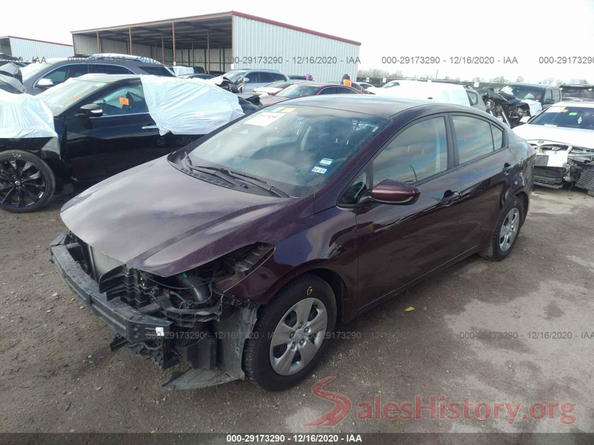 3KPFK4A72HE113829 2017 KIA FORTE