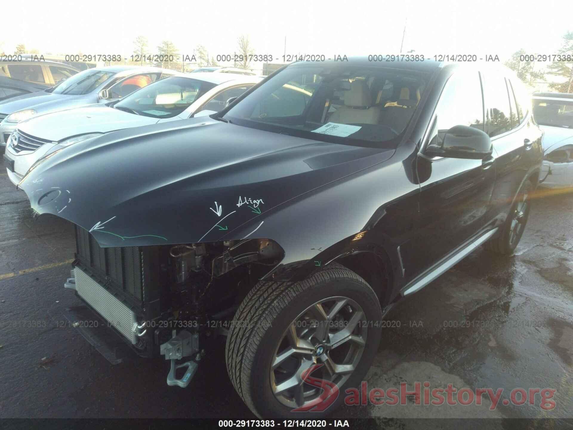 5UXTY5C04L9D14119 2020 BMW X3