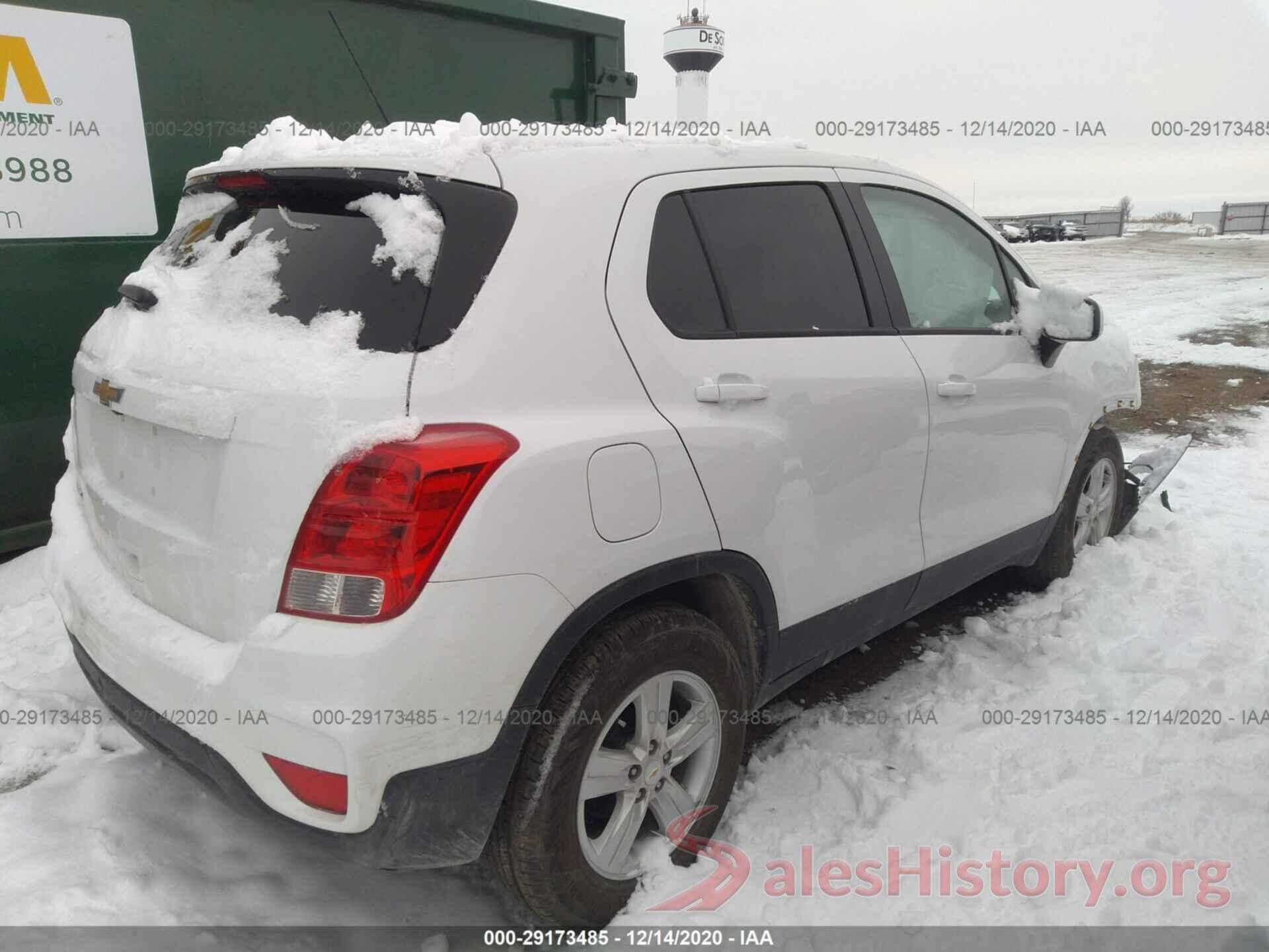 KL7CJKSB7LB021406 2020 CHEVROLET TRAX