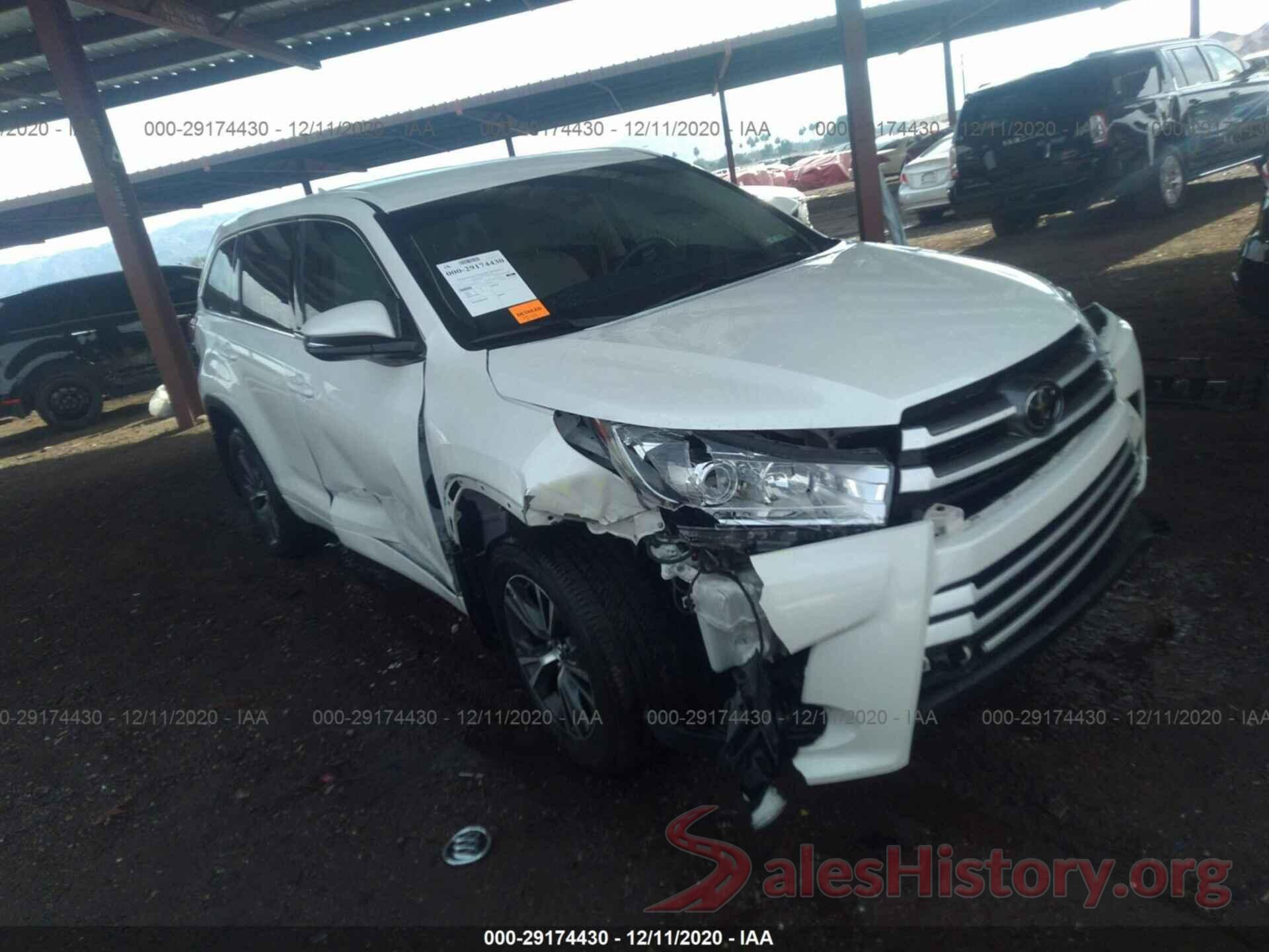 5TDBZRFH3HS433952 2017 TOYOTA HIGHLANDER