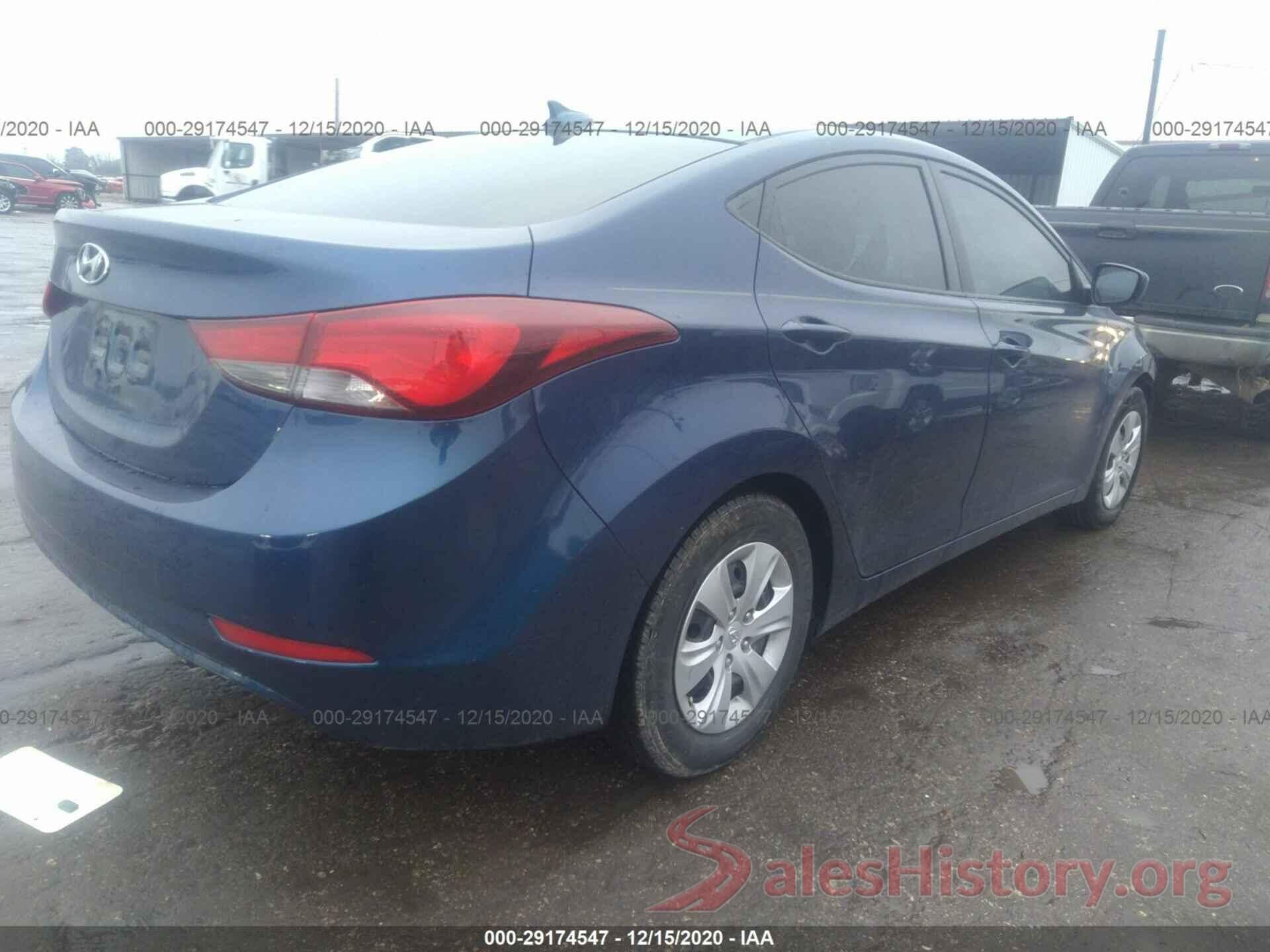 5NPDH4AE9GH725458 2016 HYUNDAI ELANTRA