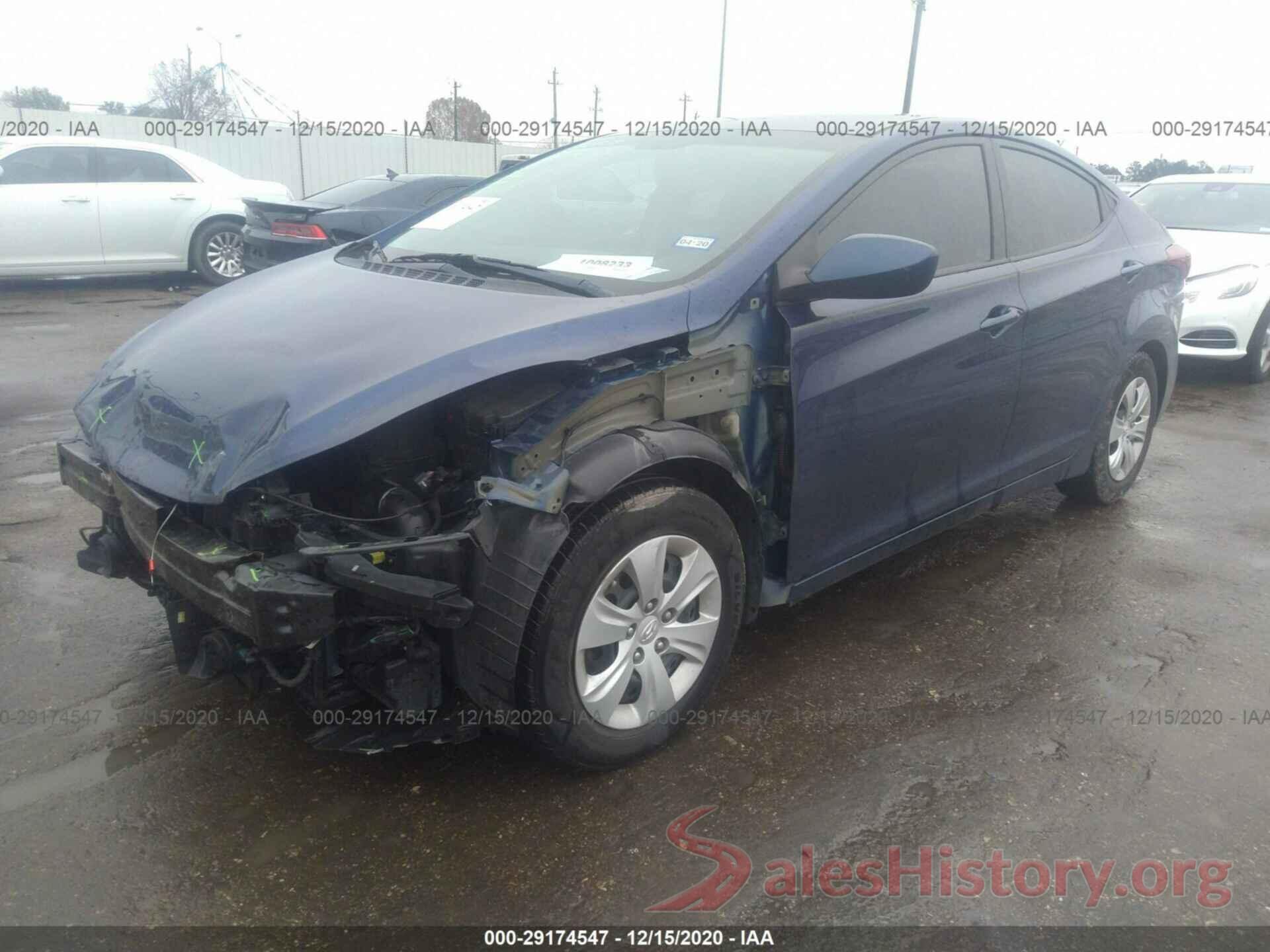 5NPDH4AE9GH725458 2016 HYUNDAI ELANTRA