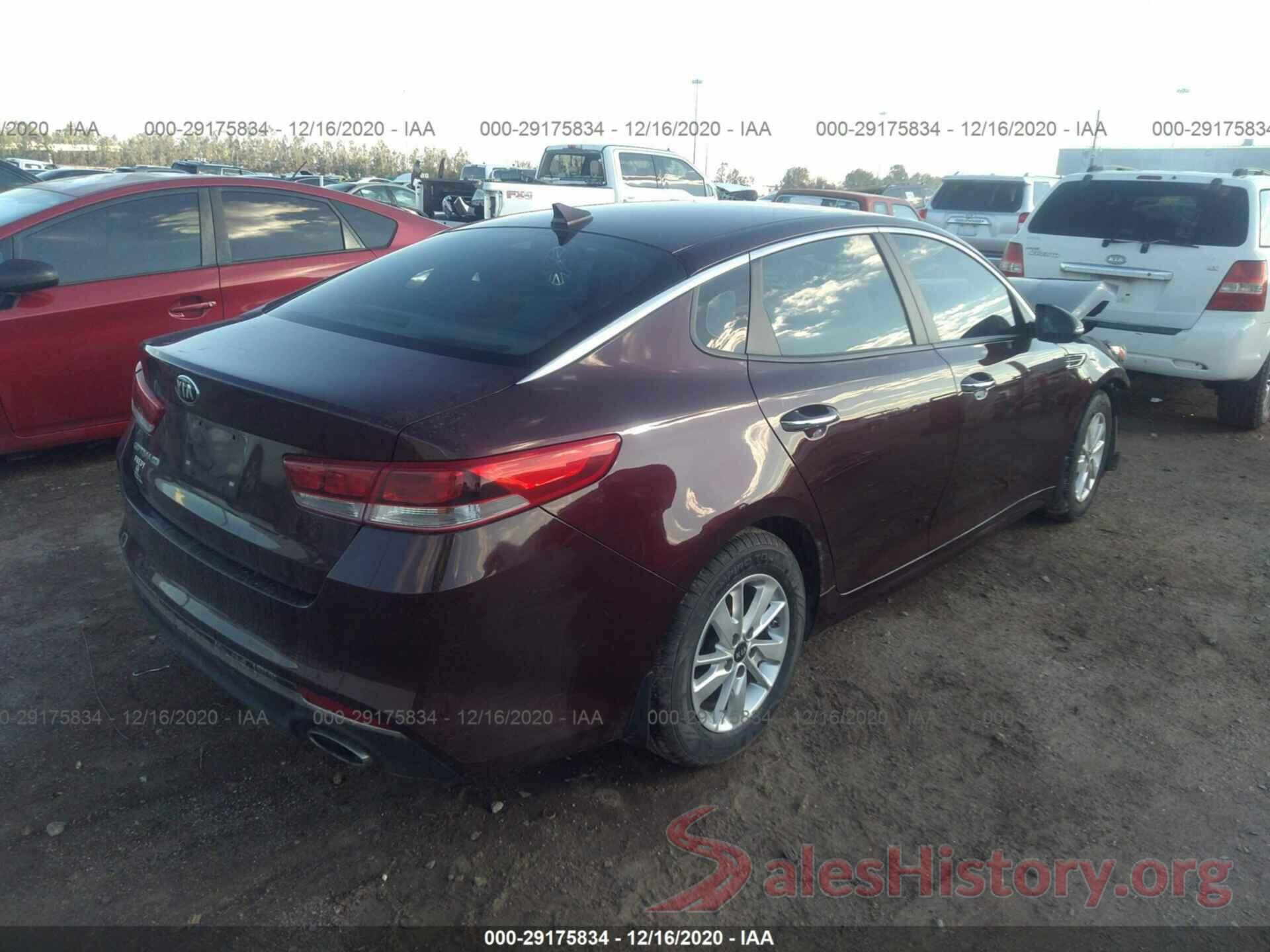 5XXGT4L33GG103201 2016 KIA OPTIMA