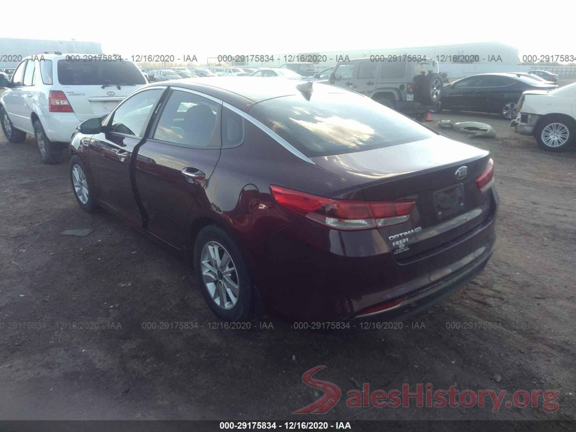 5XXGT4L33GG103201 2016 KIA OPTIMA