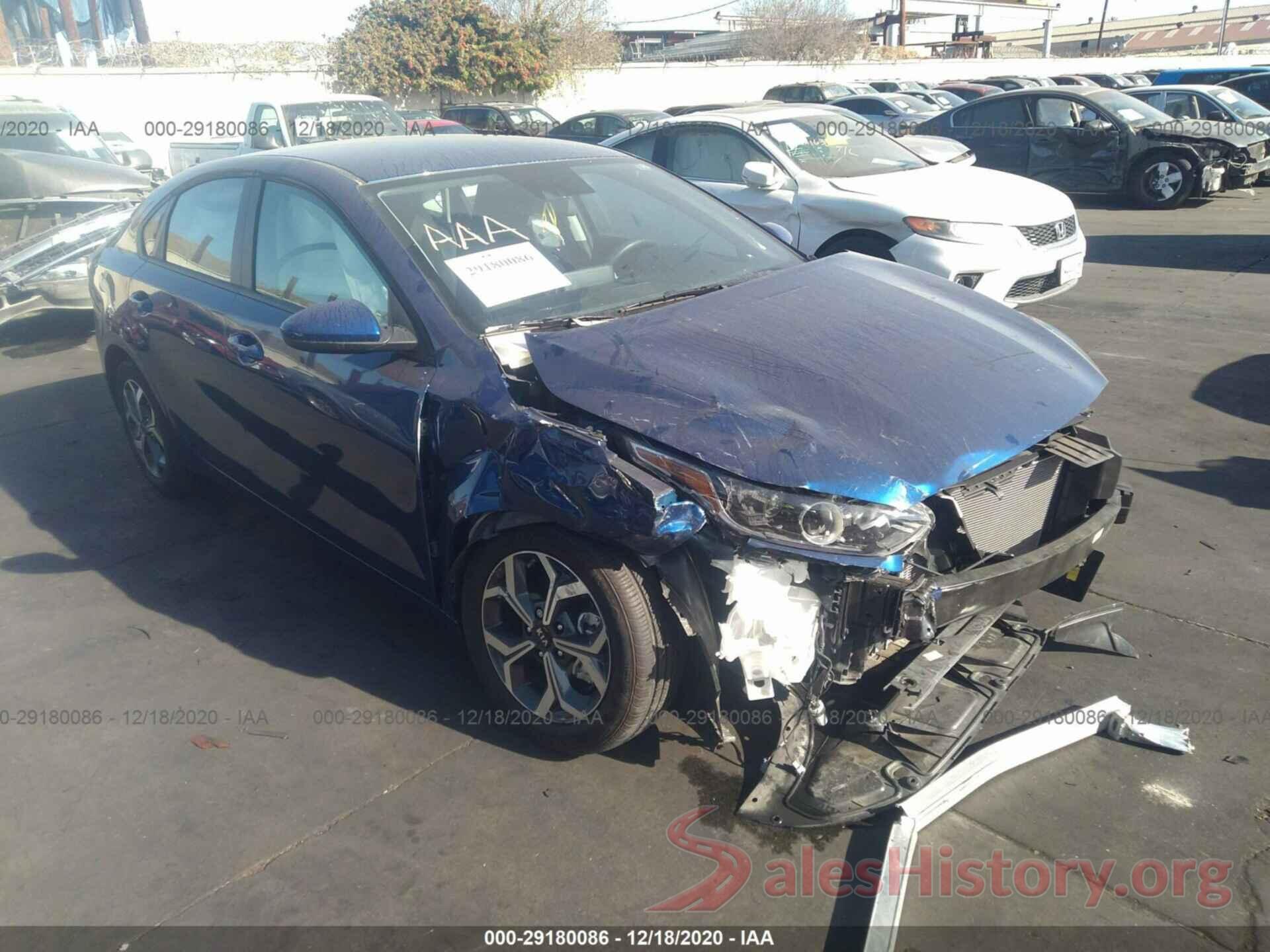 3KPF24ADXLE204832 2020 KIA FORTE