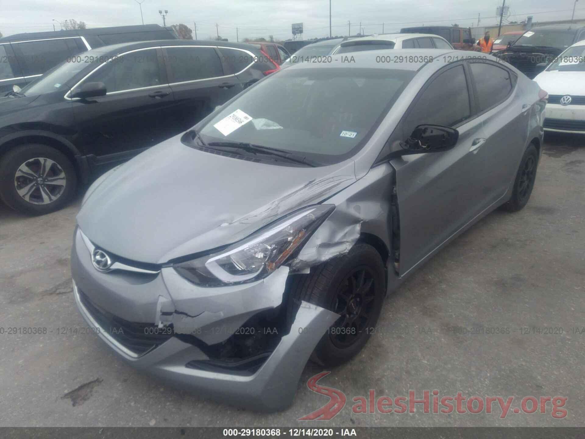 5NPDH4AEXGH677176 2016 HYUNDAI ELANTRA