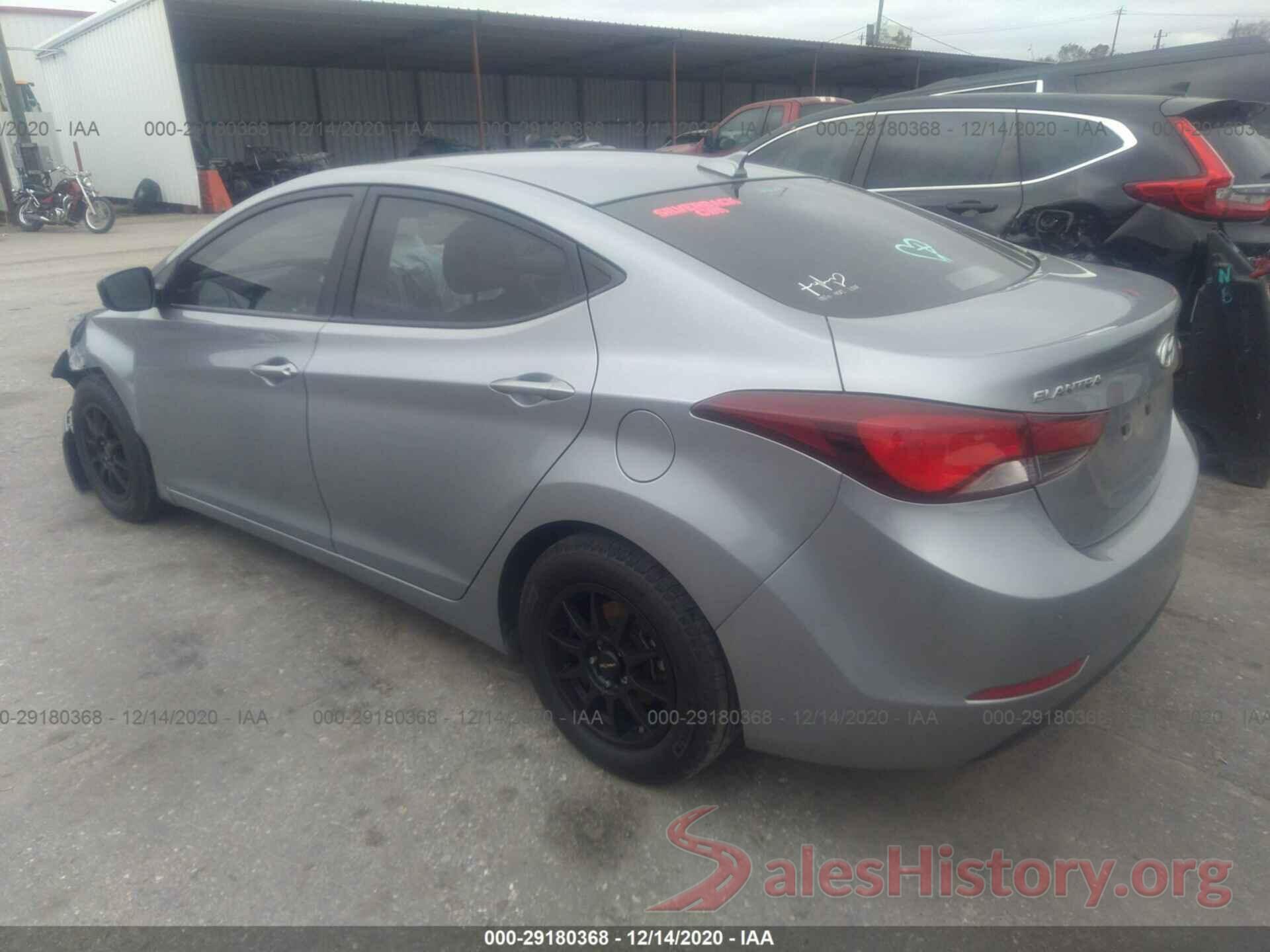 5NPDH4AEXGH677176 2016 HYUNDAI ELANTRA