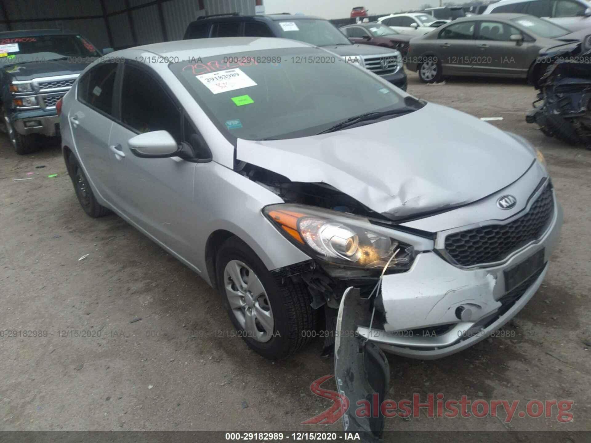 KNAFK4A69G5508539 2016 KIA FORTE