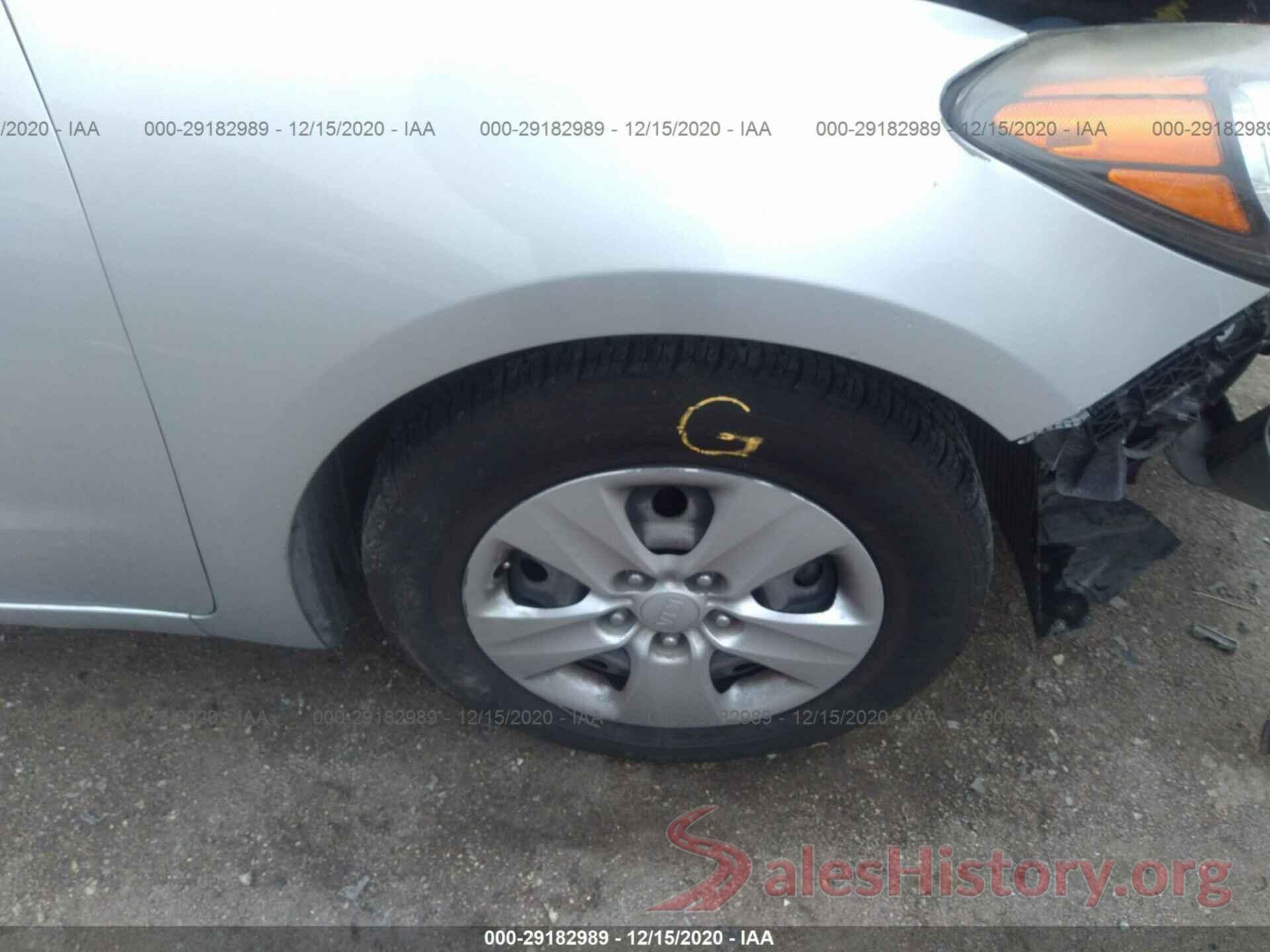 KNAFK4A69G5508539 2016 KIA FORTE