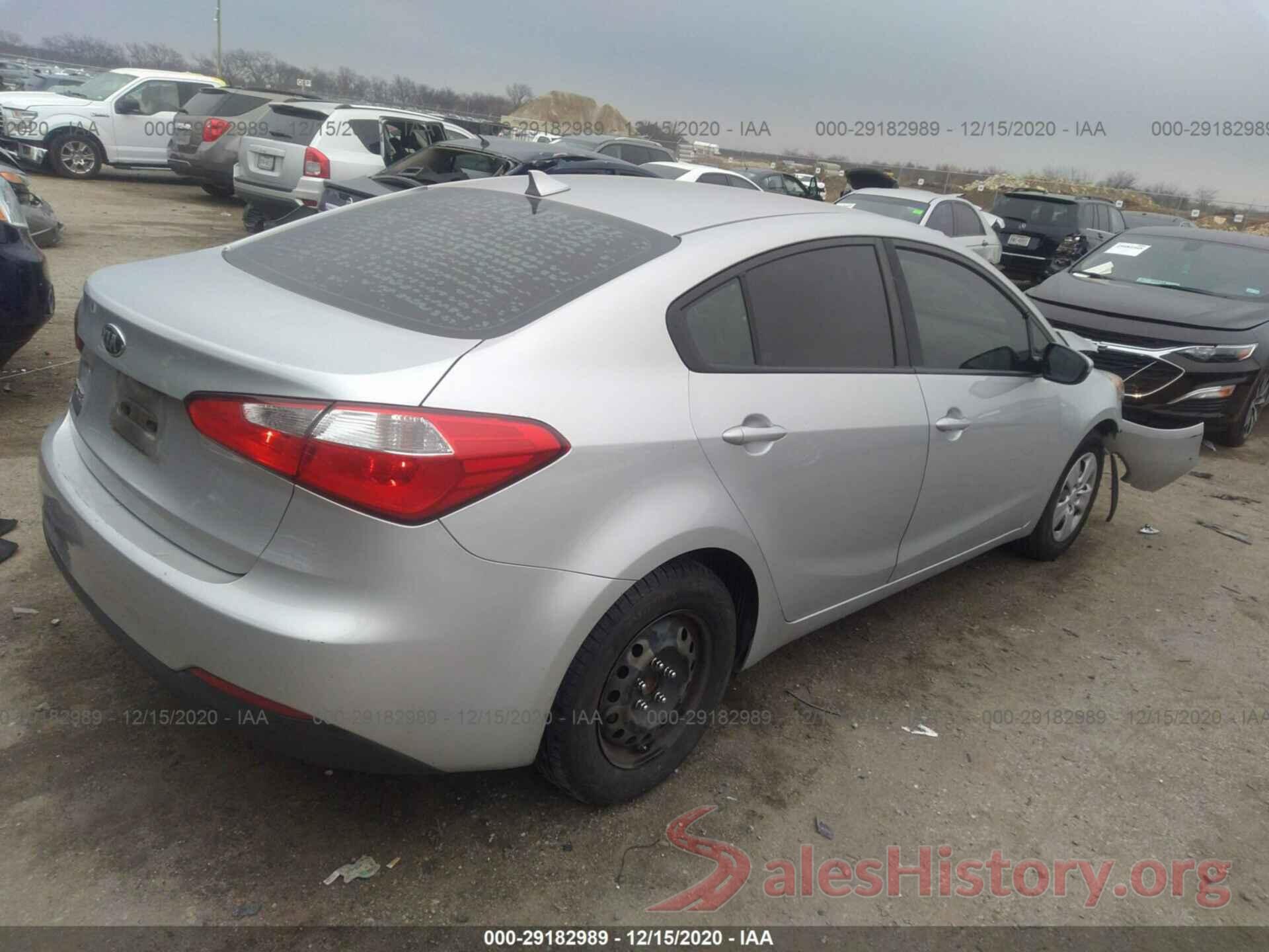 KNAFK4A69G5508539 2016 KIA FORTE