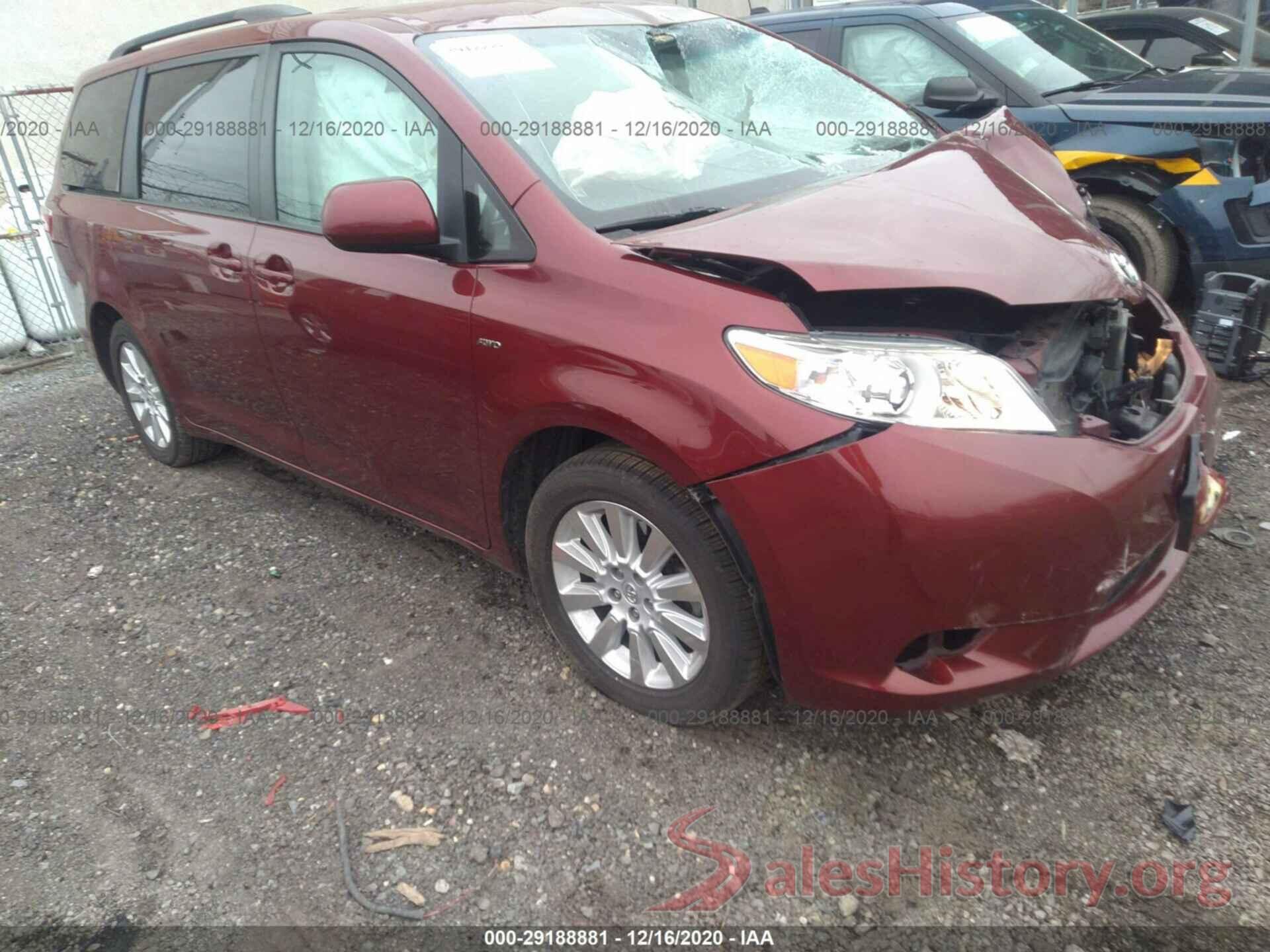 5TDJK3DC8GS134556 2016 TOYOTA SIENNA