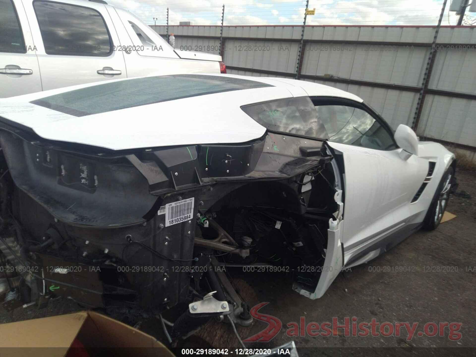 1G1YW2D70K5117662 2019 CHEVROLET CORVETTE