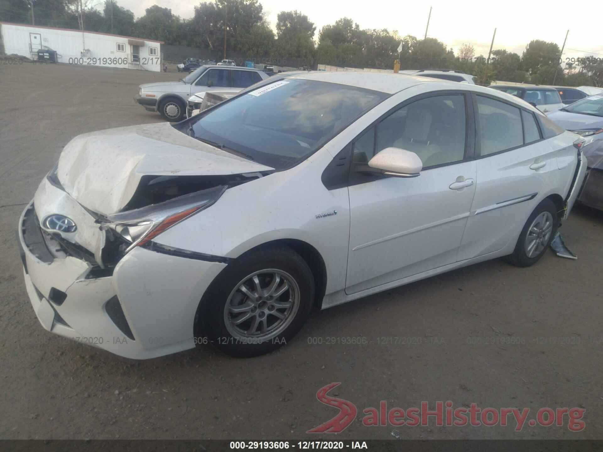 JTDKBRFU8H3027703 2017 TOYOTA PRIUS