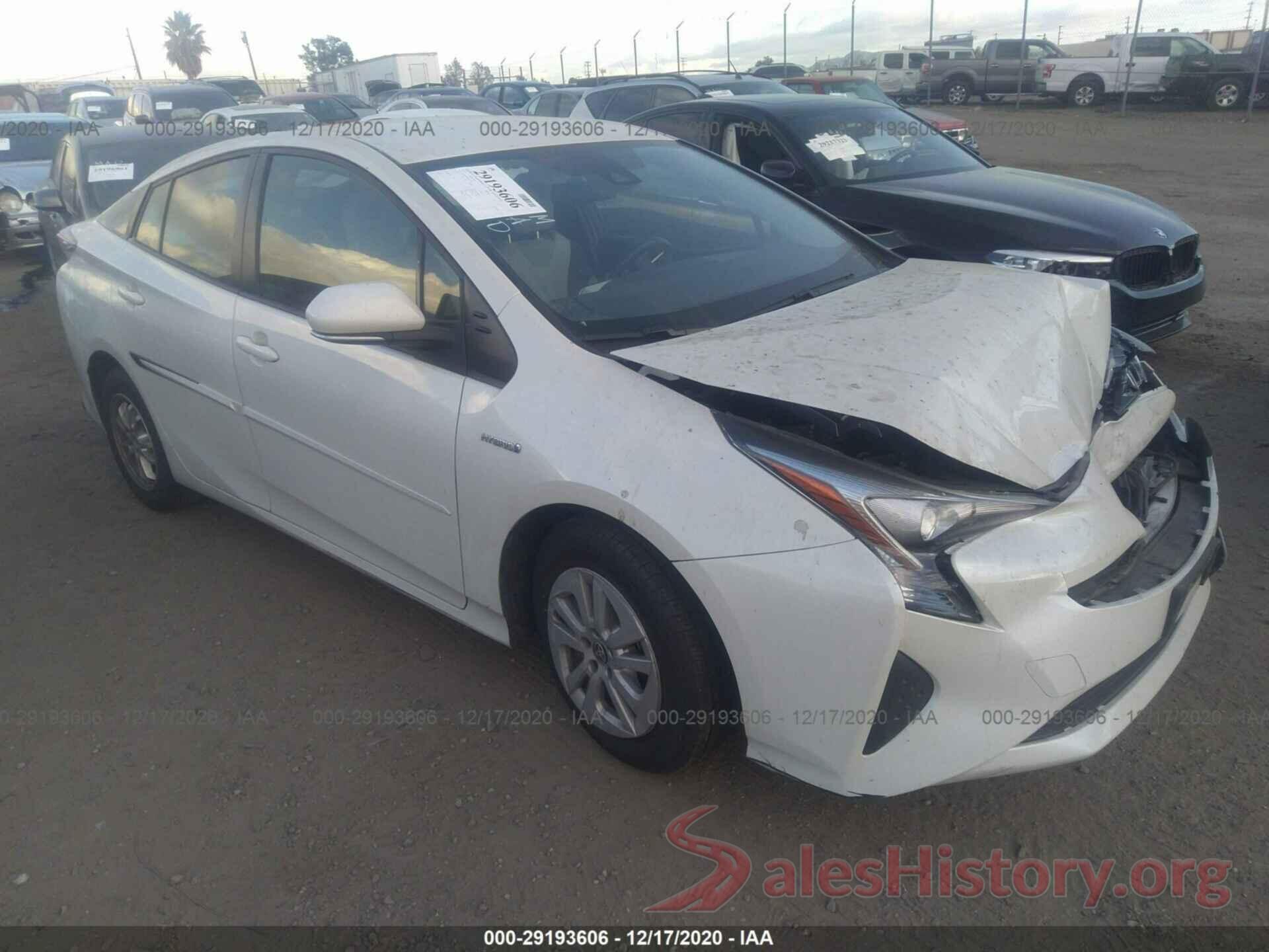 JTDKBRFU8H3027703 2017 TOYOTA PRIUS