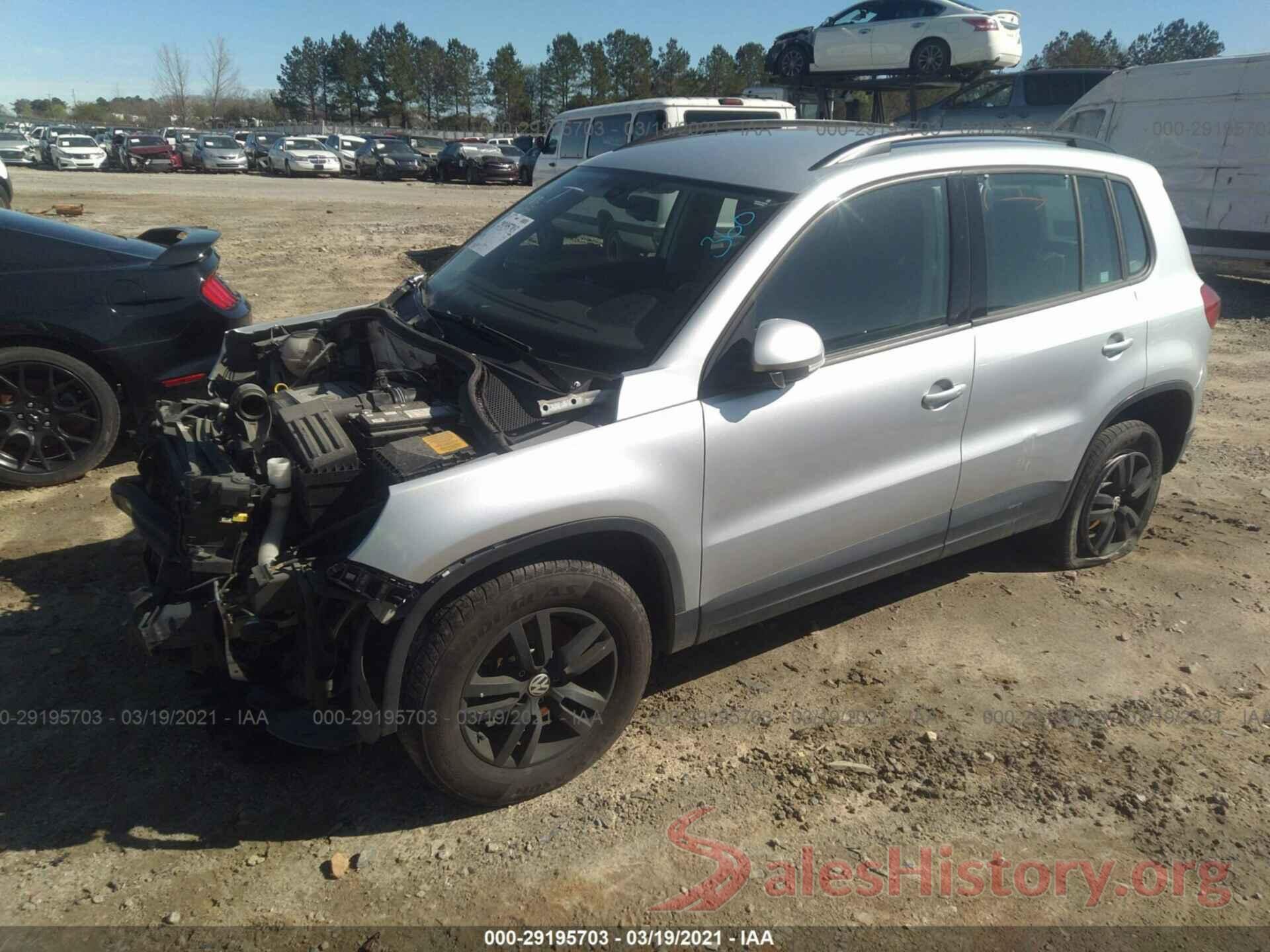 WVGAV7AX7HK018582 2017 VOLKSWAGEN TIGUAN