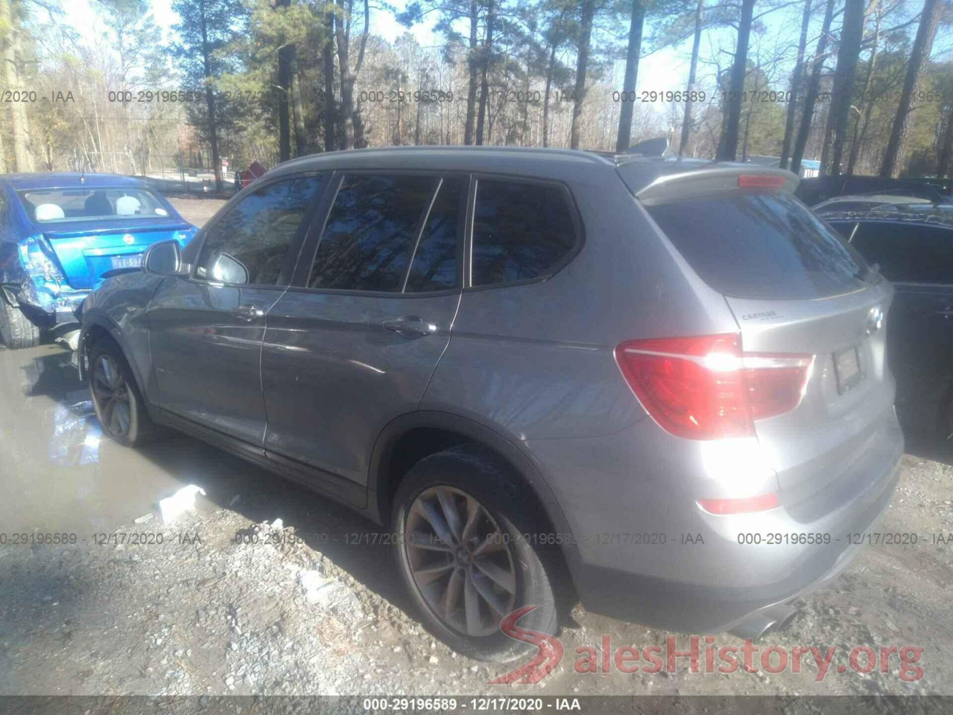 5UXWX9C37H0T18501 2017 BMW X3