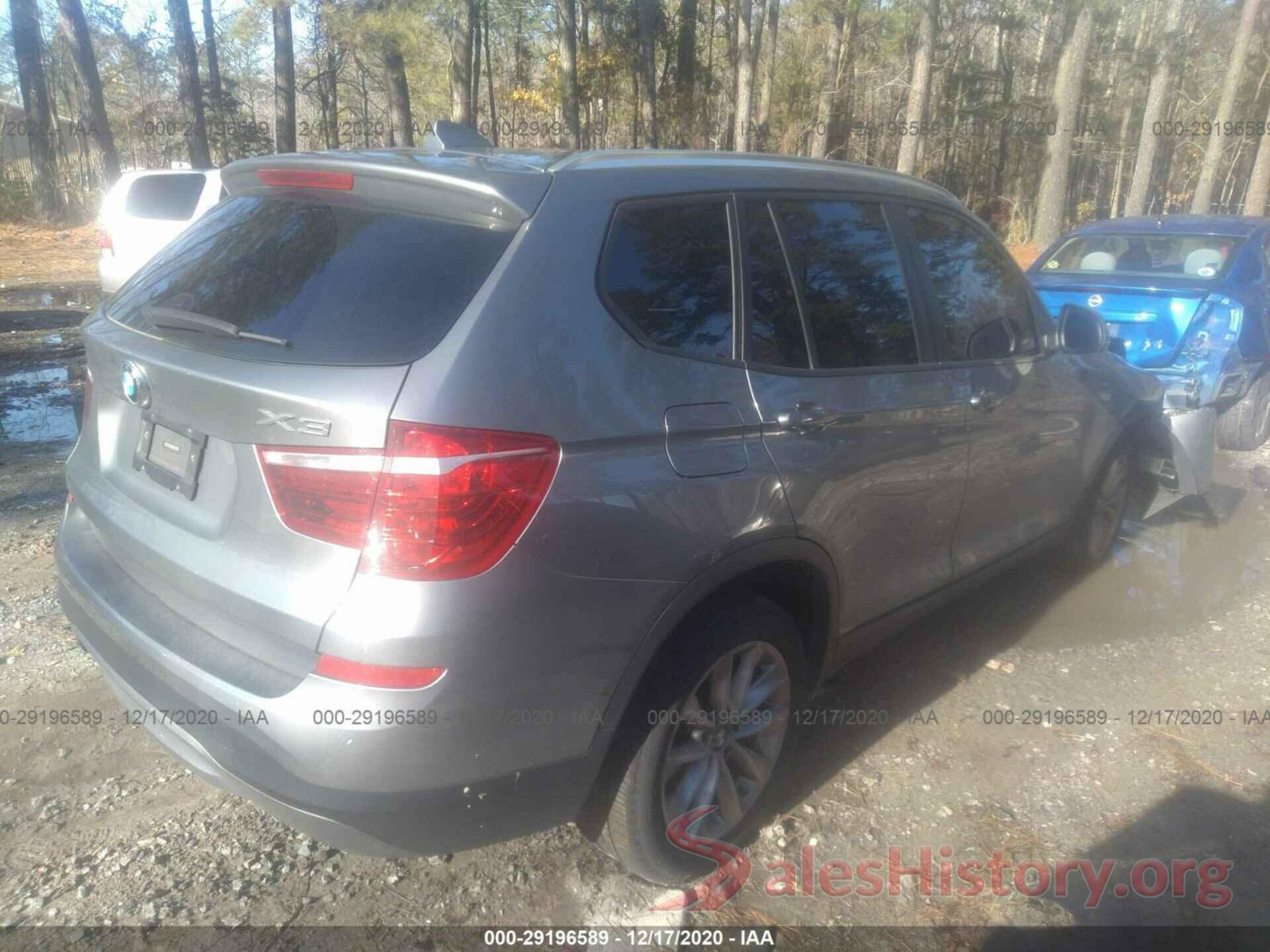 5UXWX9C37H0T18501 2017 BMW X3