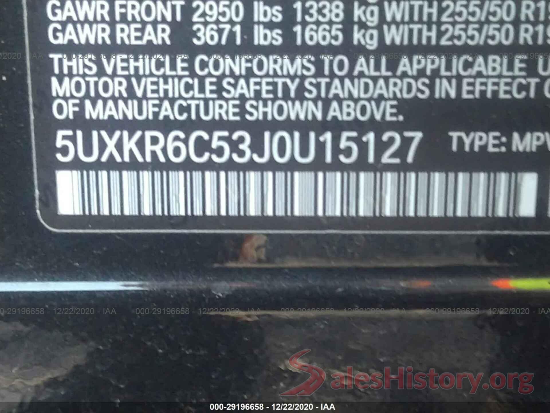 5UXKR6C53J0U15127 2018 BMW X5