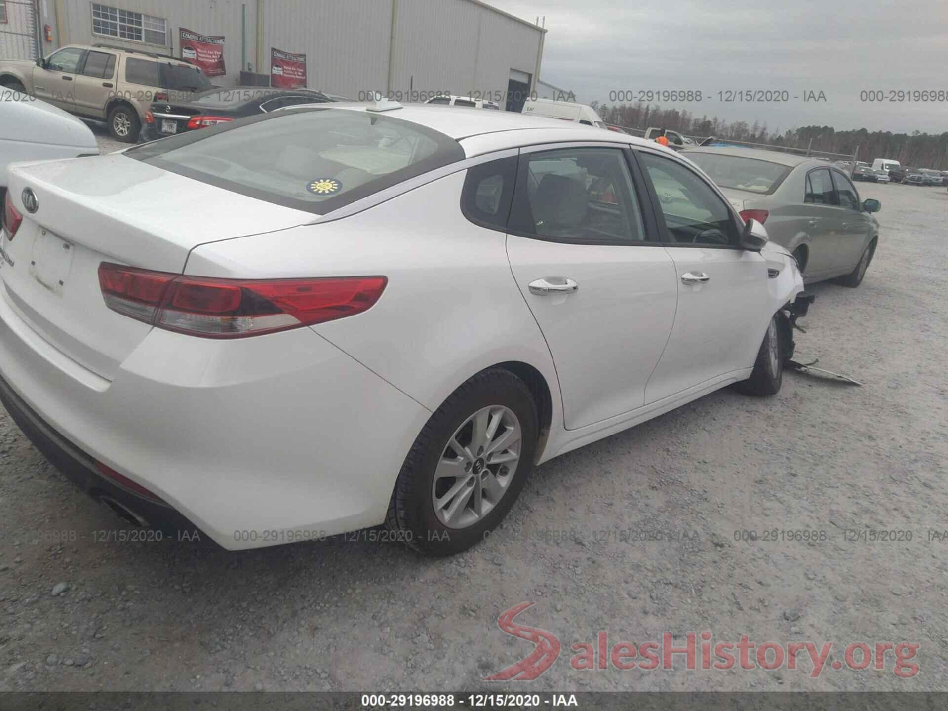 KNAGT4L31G5118717 2016 KIA OPTIMA