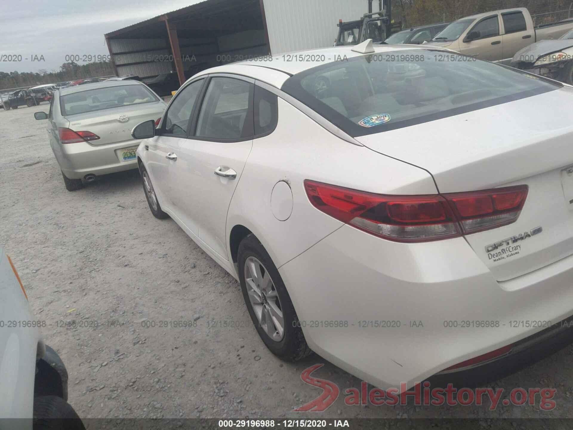 KNAGT4L31G5118717 2016 KIA OPTIMA