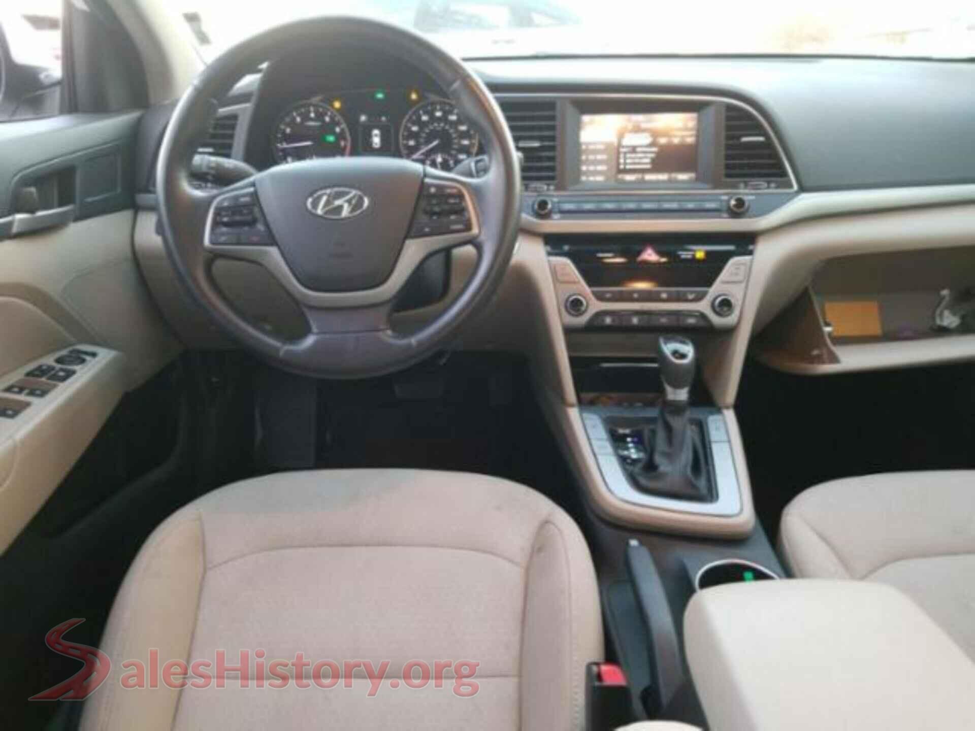 2018 HYUNDAI ELANTRA VIN 5NPD84LF7JH253564, rear view