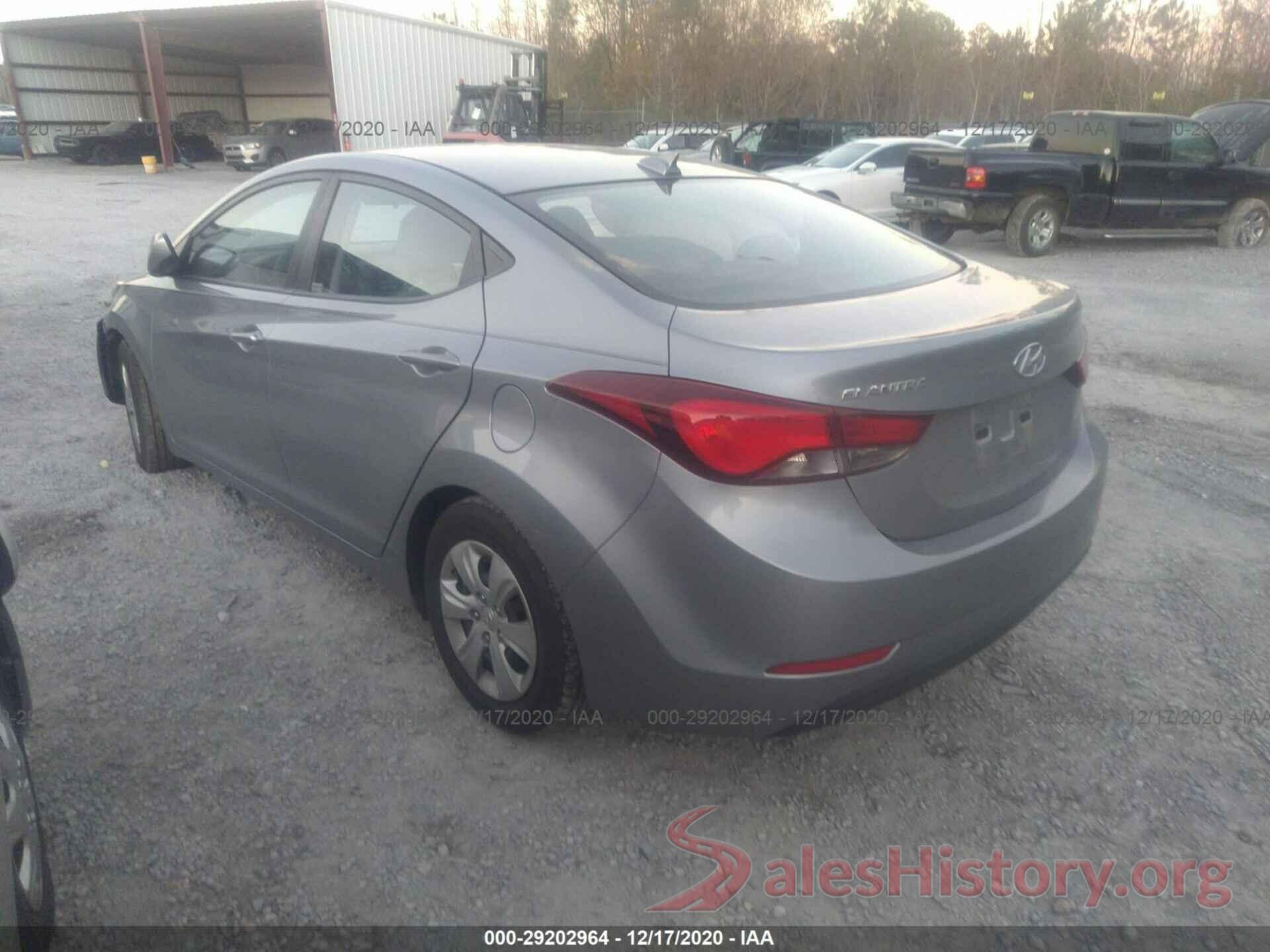 5NPDH4AE2GH721008 2016 HYUNDAI ELANTRA