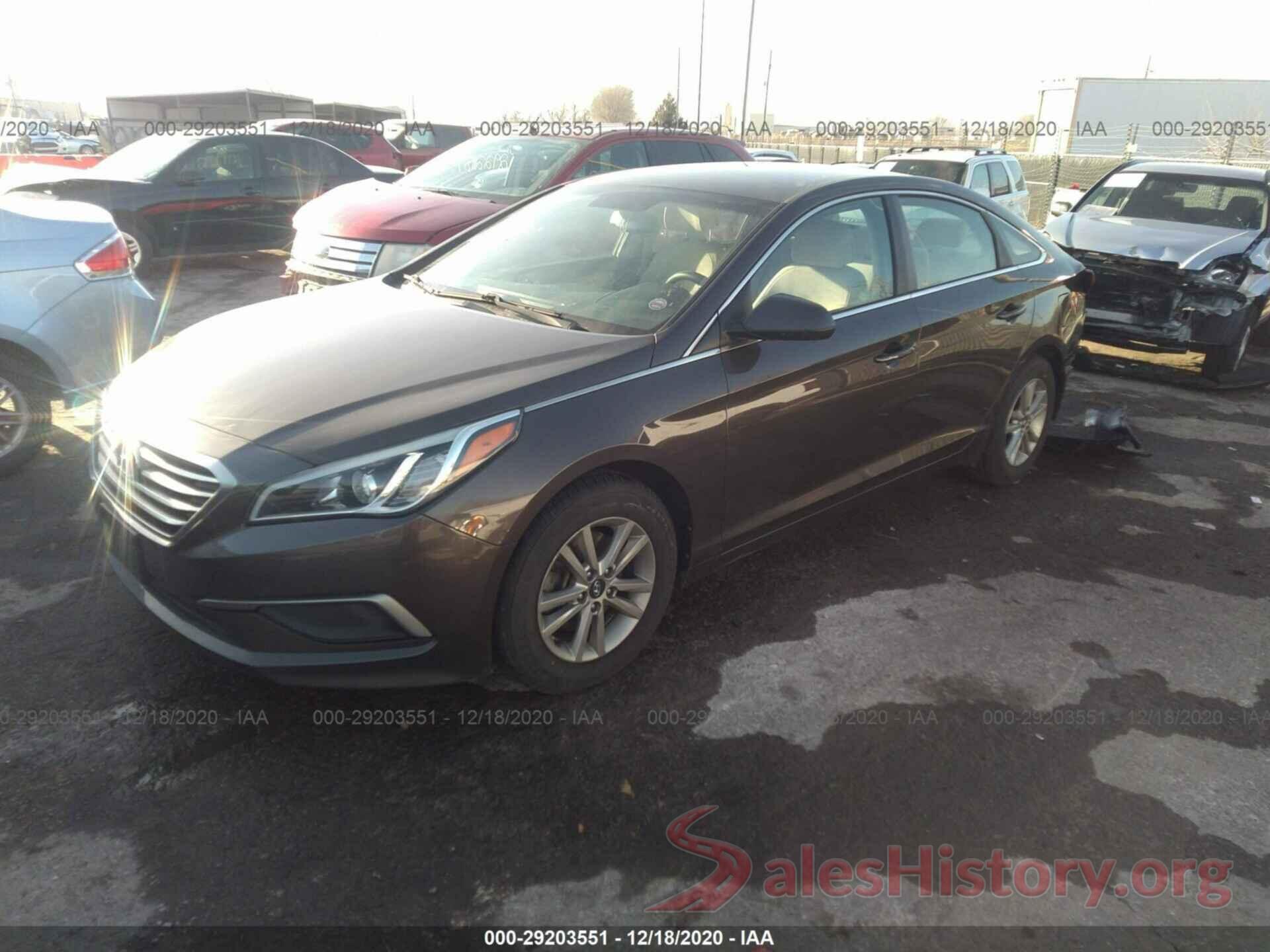 5NPE24AFXGH285104 2016 HYUNDAI SONATA