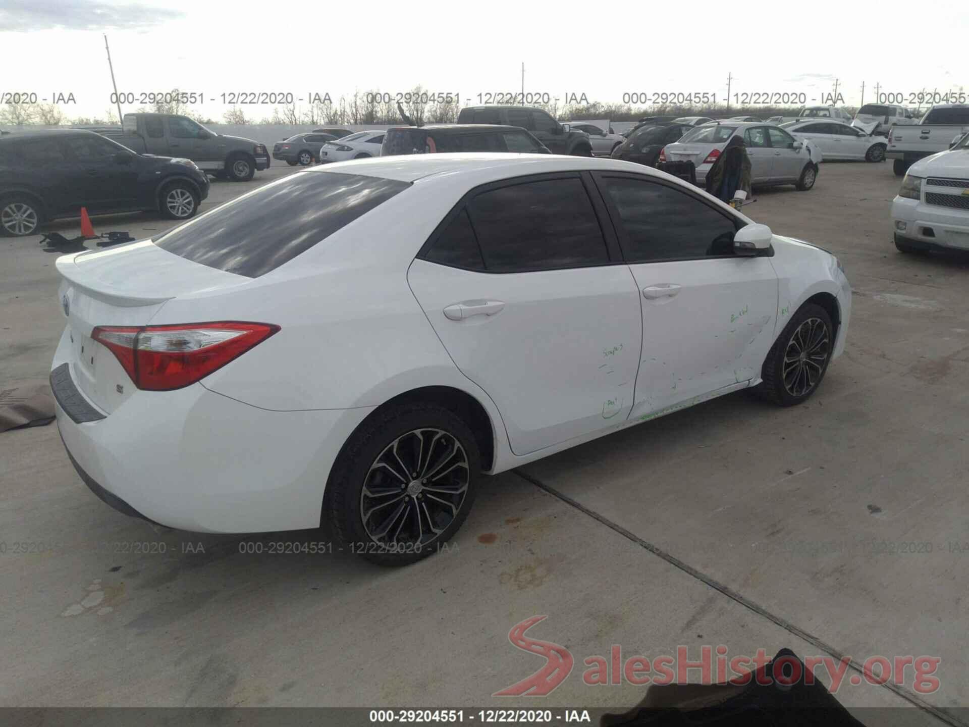 5YFBURHE6GP380172 2016 TOYOTA COROLLA