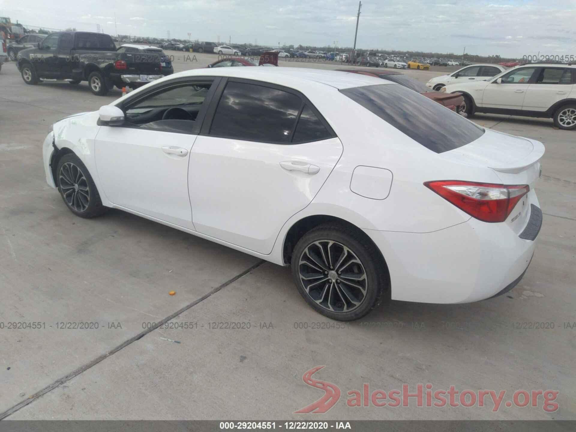 5YFBURHE6GP380172 2016 TOYOTA COROLLA