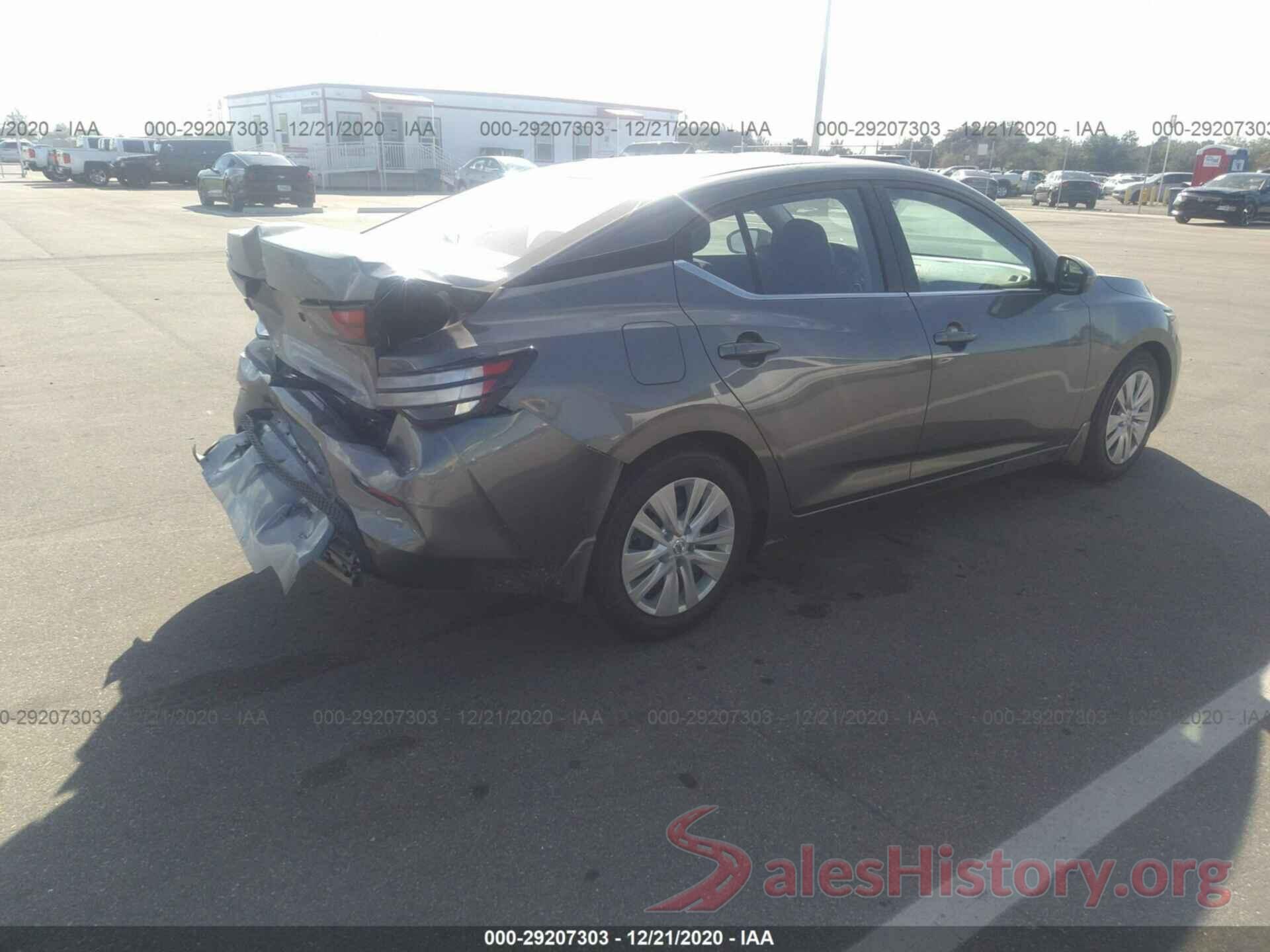 3N1AB8BVXLY291531 2020 NISSAN SENTRA