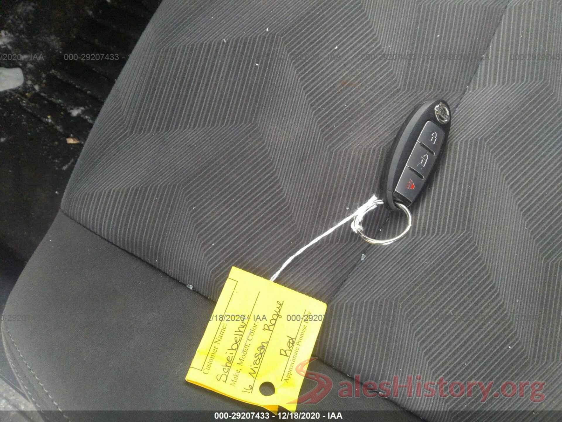 KNMAT2MVXGP603570 2016 NISSAN ROGUE