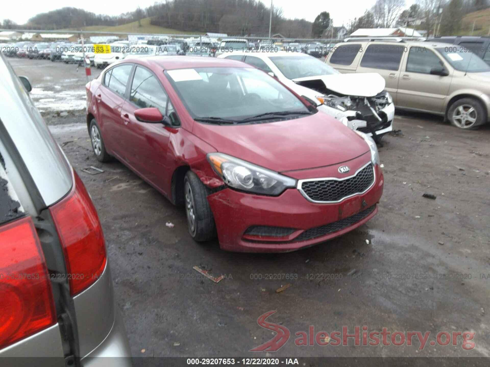 KNAFK4A6XG5470058 2016 KIA FORTE